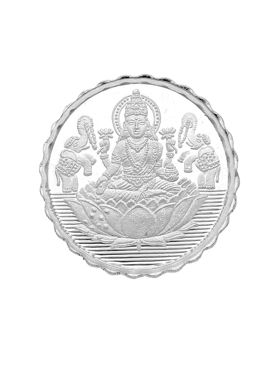 

Sri Jagdamba Pearls Dealer Goddess Lakshmi Silver Coin-50gm