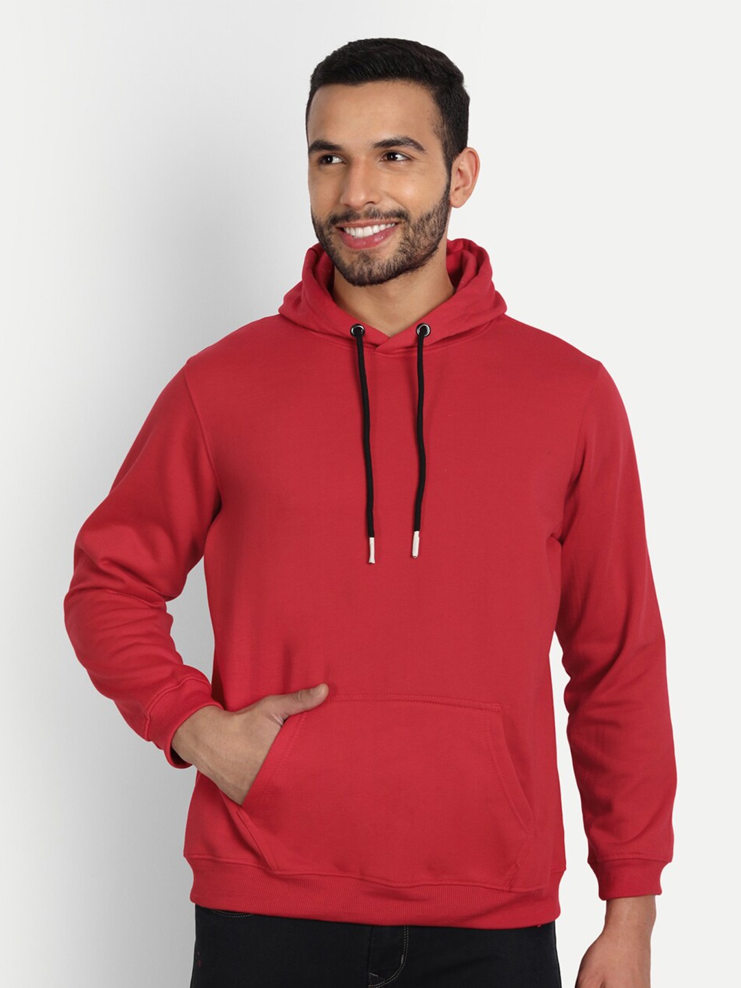 

ABSOLUTE DEFENSE Long Sleeves Hooded Sweatshirt, Red