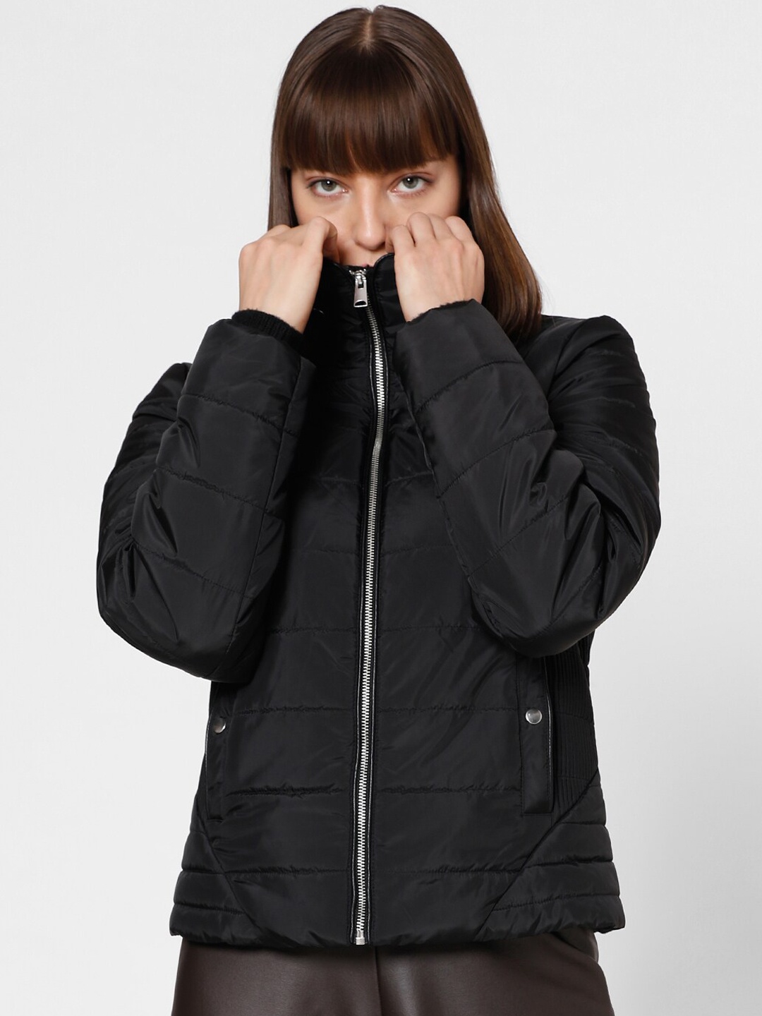 

Vero Moda Mock Collar Padded Jacket, Black