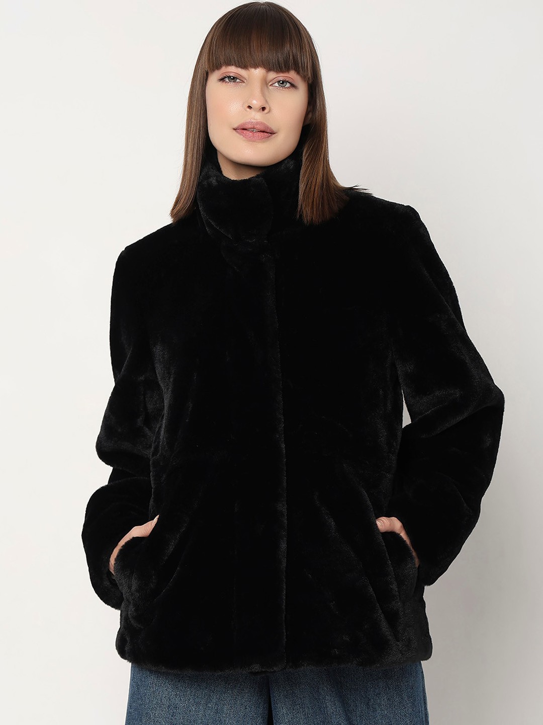 

Vero Moda Mock Collar Tailored Jacket, Black