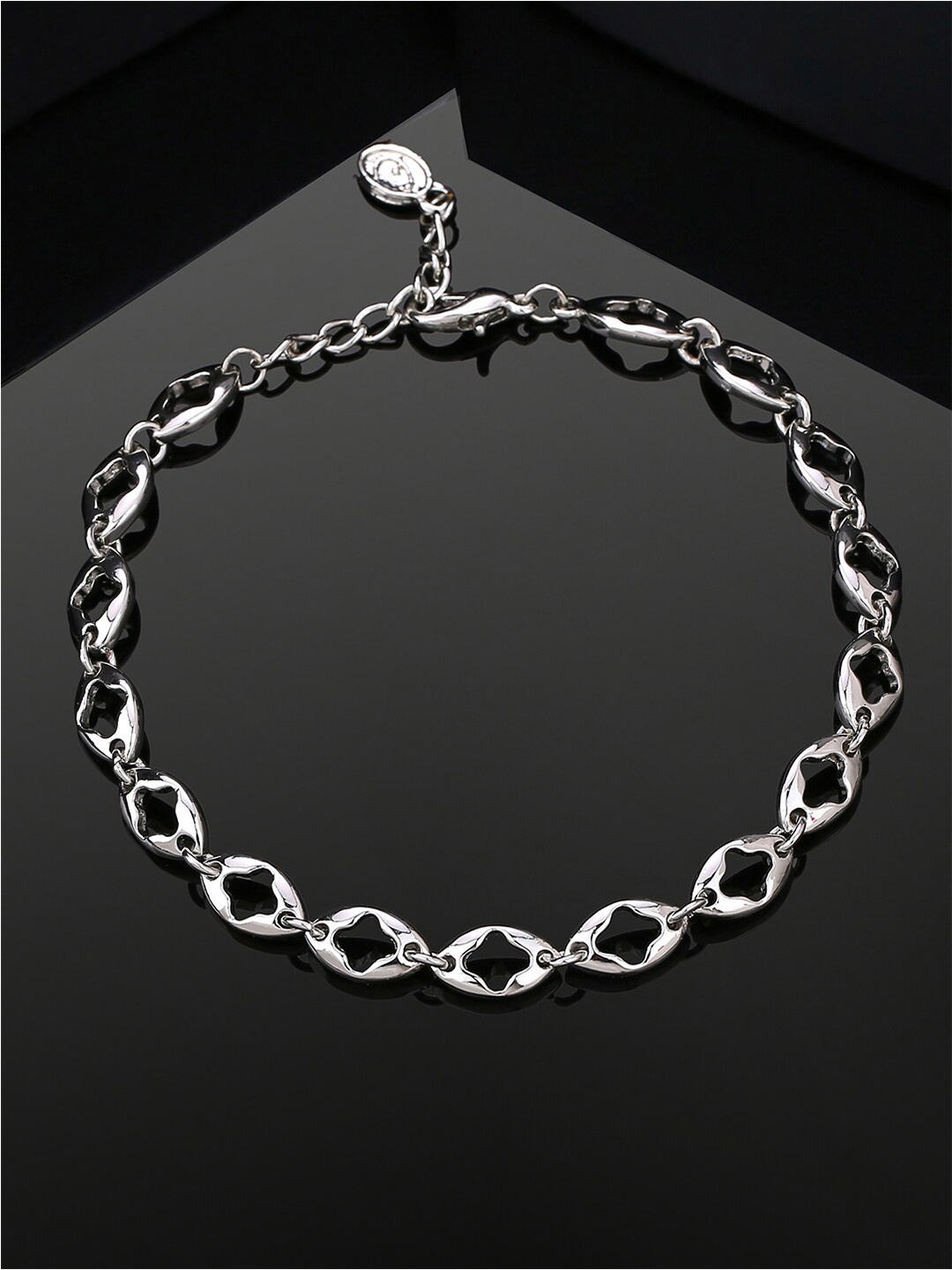 

Estele Rhodium-Plated Wraparound Bracelet, Silver