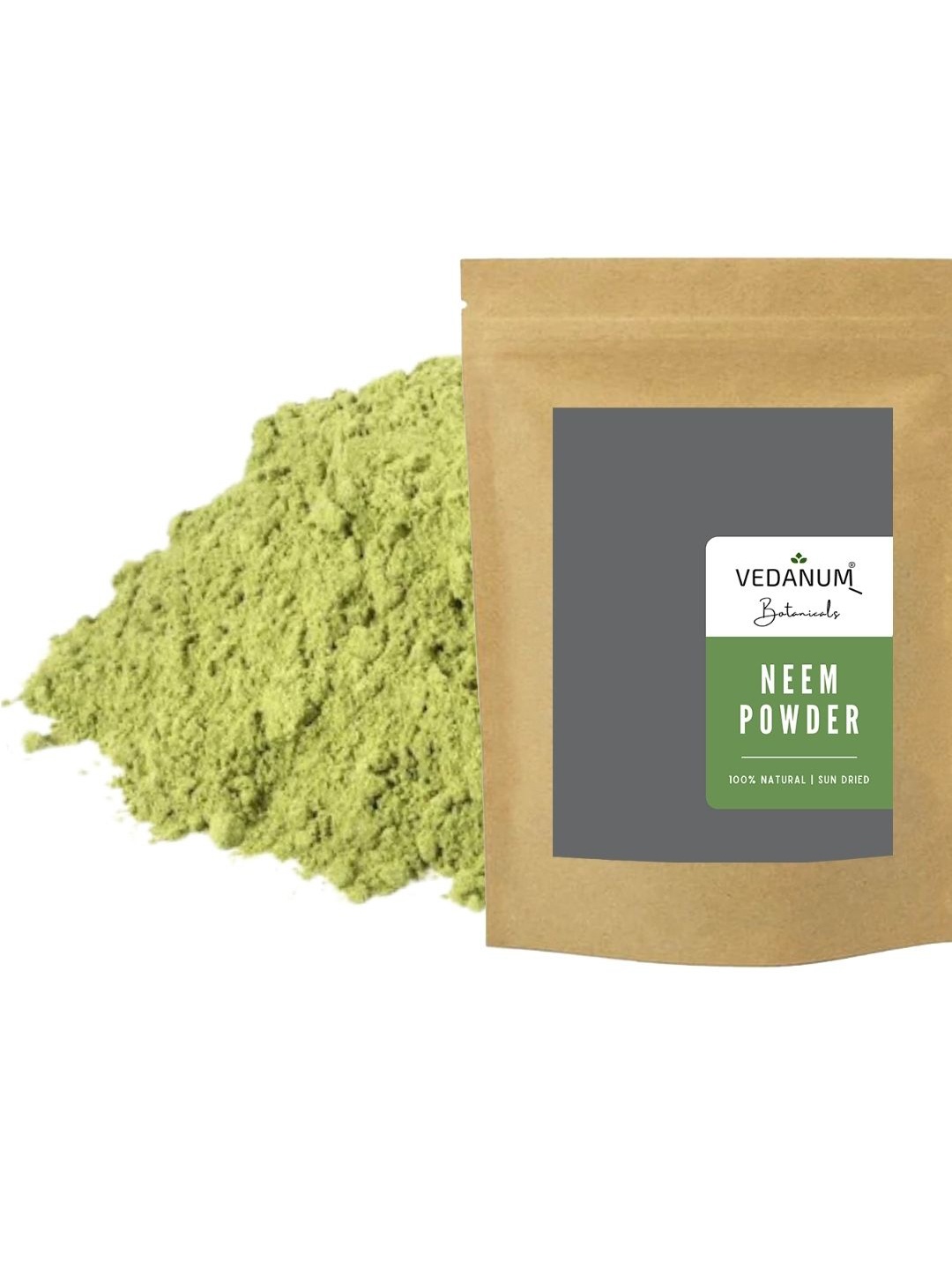 

VEDANUM Natural Sun-Dried Neem Powder Face Mask - 50 g, Green