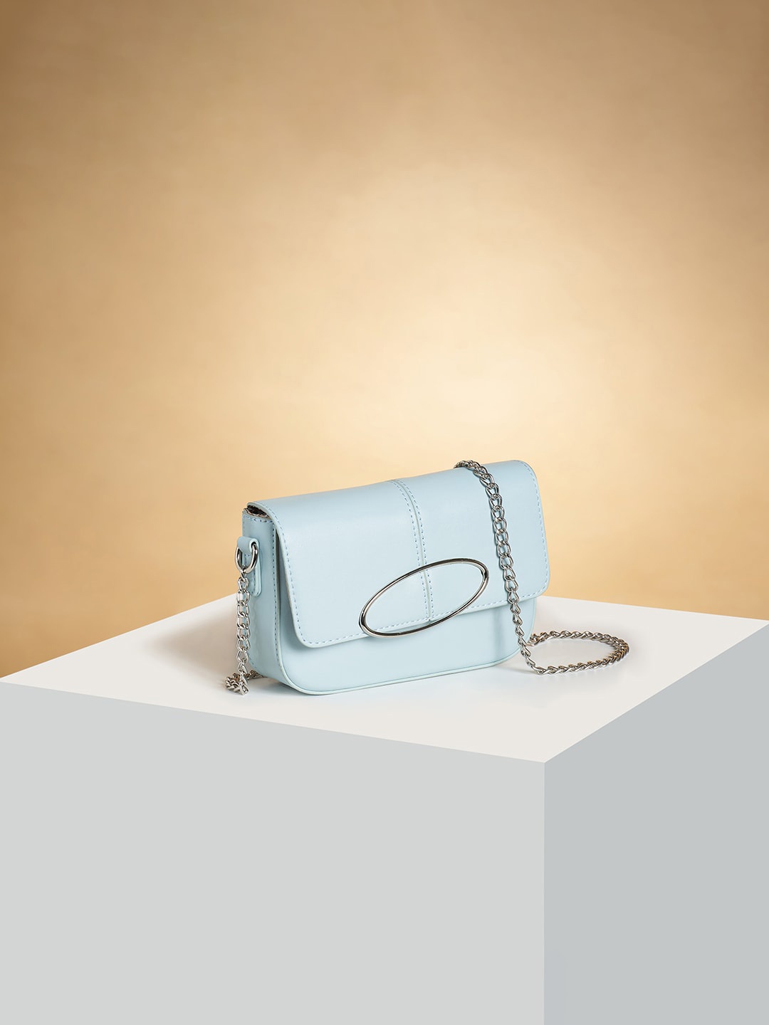 

Forever Glam by Pantaloons Structured Sling Bag, Blue