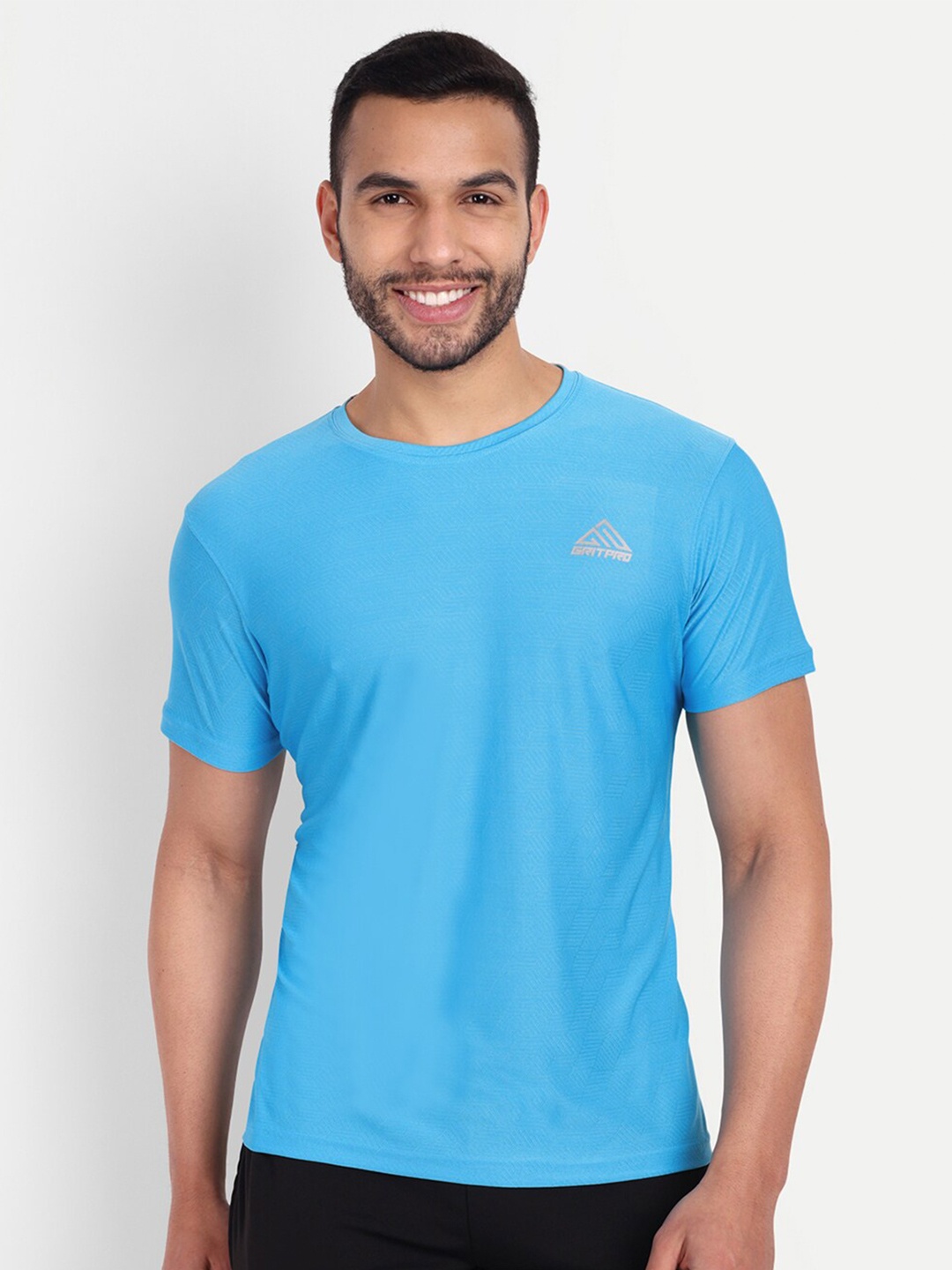 

GRITPRO Round Neck Short Sleeves T-Shirt, Blue