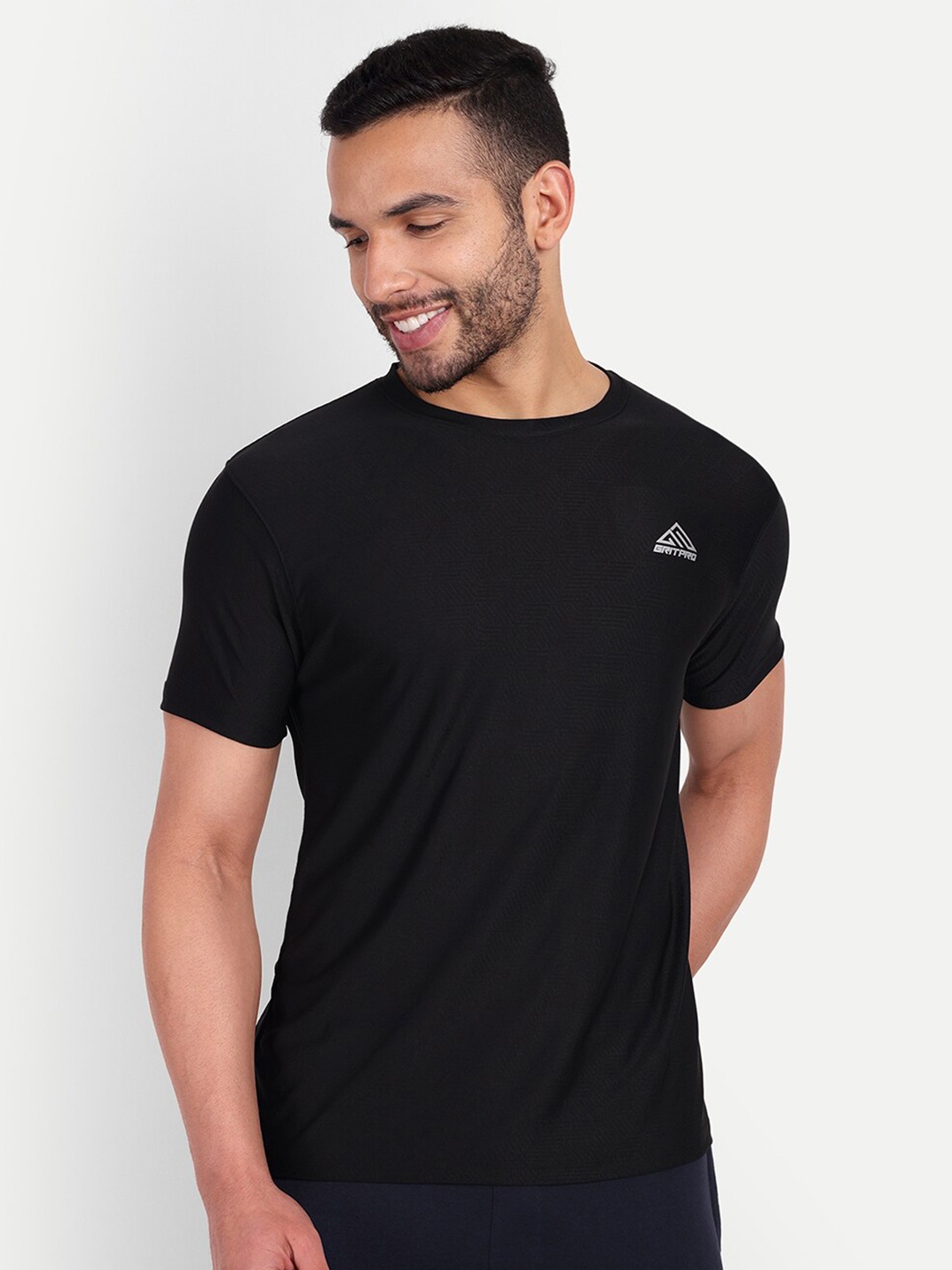 

GRITPRO Round Neck T-shirt, Black