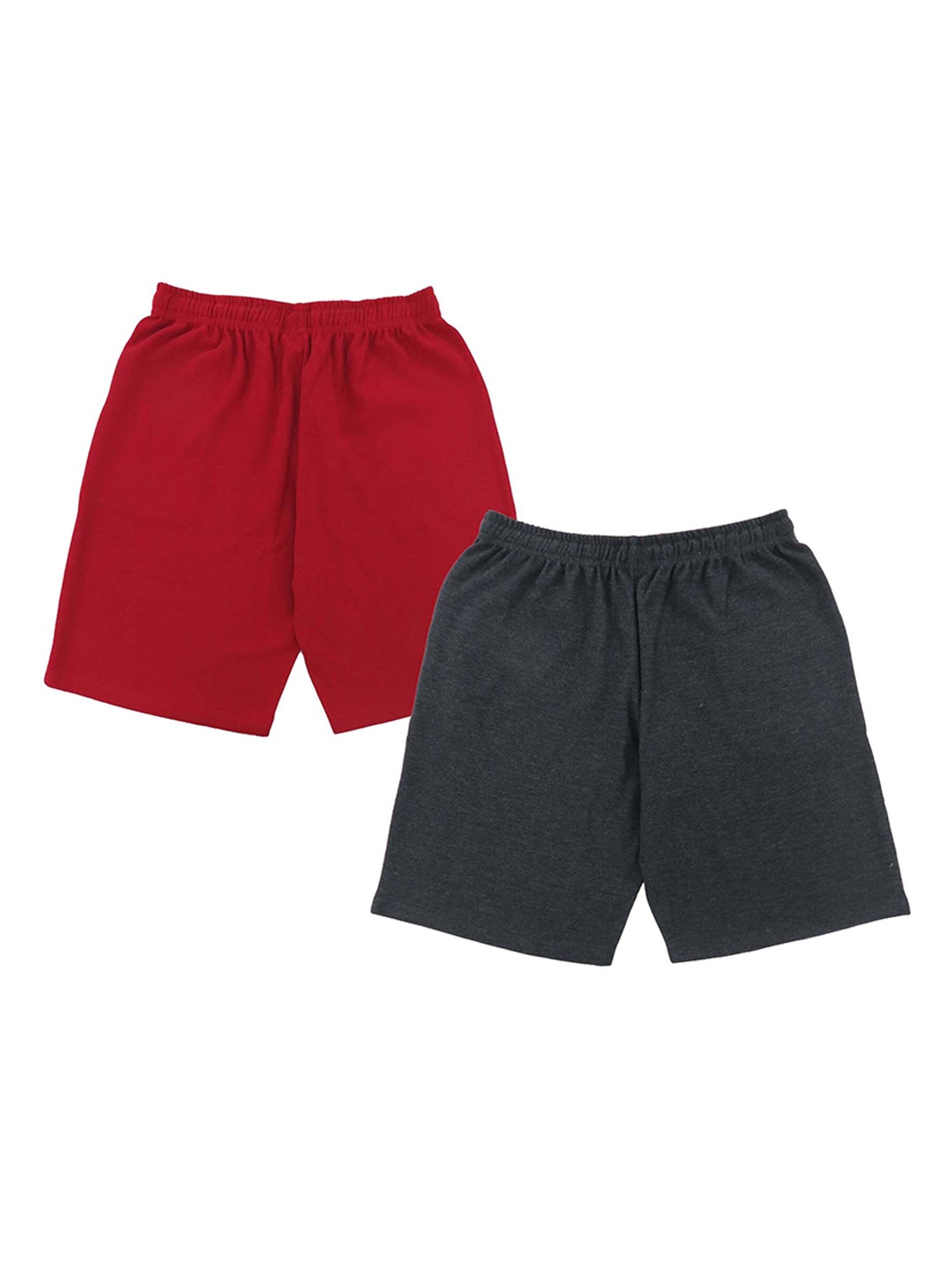 

Clothe Funn Boys Pack Of 2 Mid-Rise Shorts, Red
