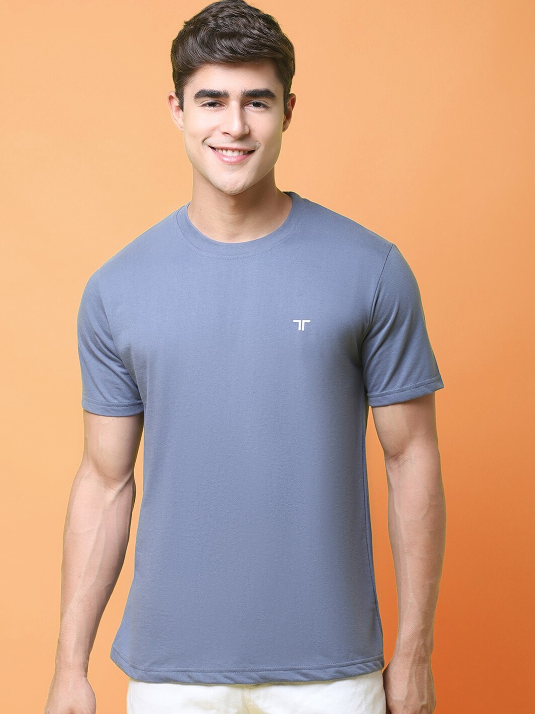 

tee projekt Regular Fit Cotton T-shirt, Grey