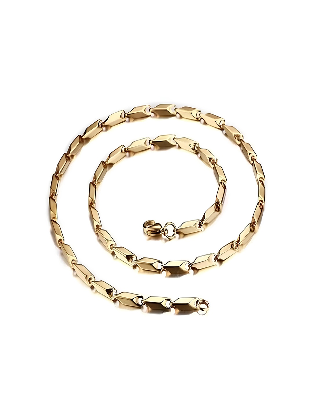 

KARISHMA KREATIONS Unisex Stainless Steel Gold-Plated Chain