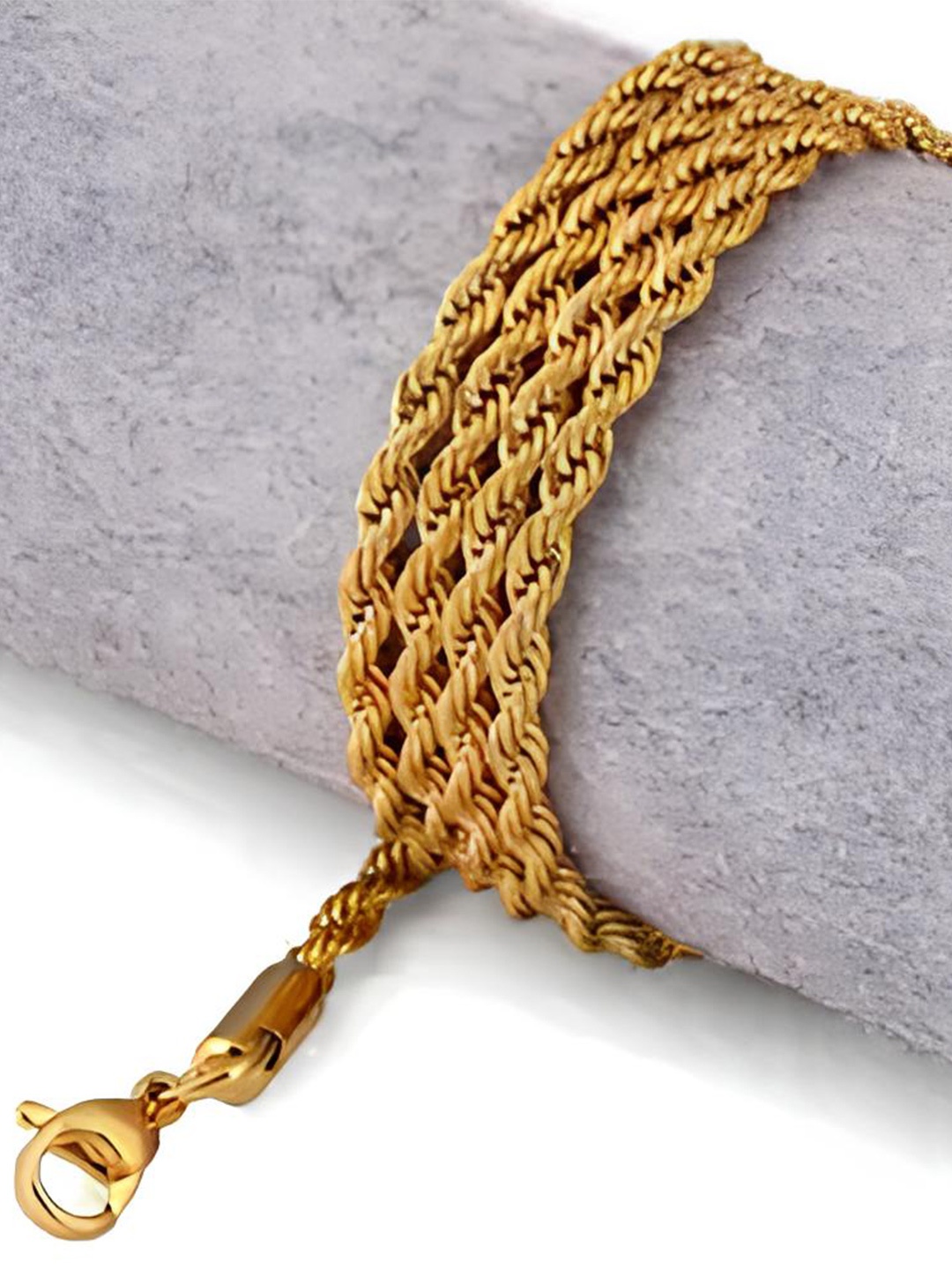 

KARISHMA KREATIONS Unisex Stainless Steel Gold-Plated Chain