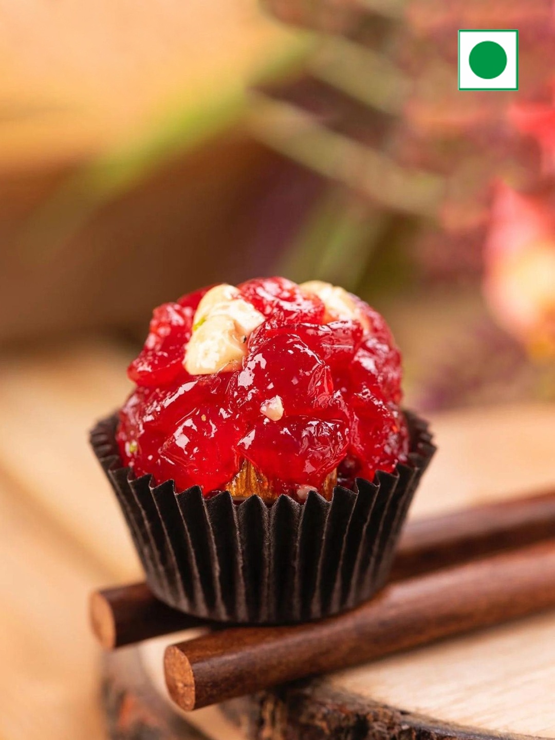 

The Baklava Box Cherry Cashew Ladoo Sweets - 500 g, Blue