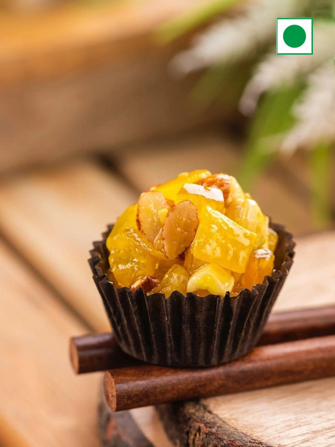 

The Baklava Box Mango Almond Ladoo Sweets-500 gms, Blue