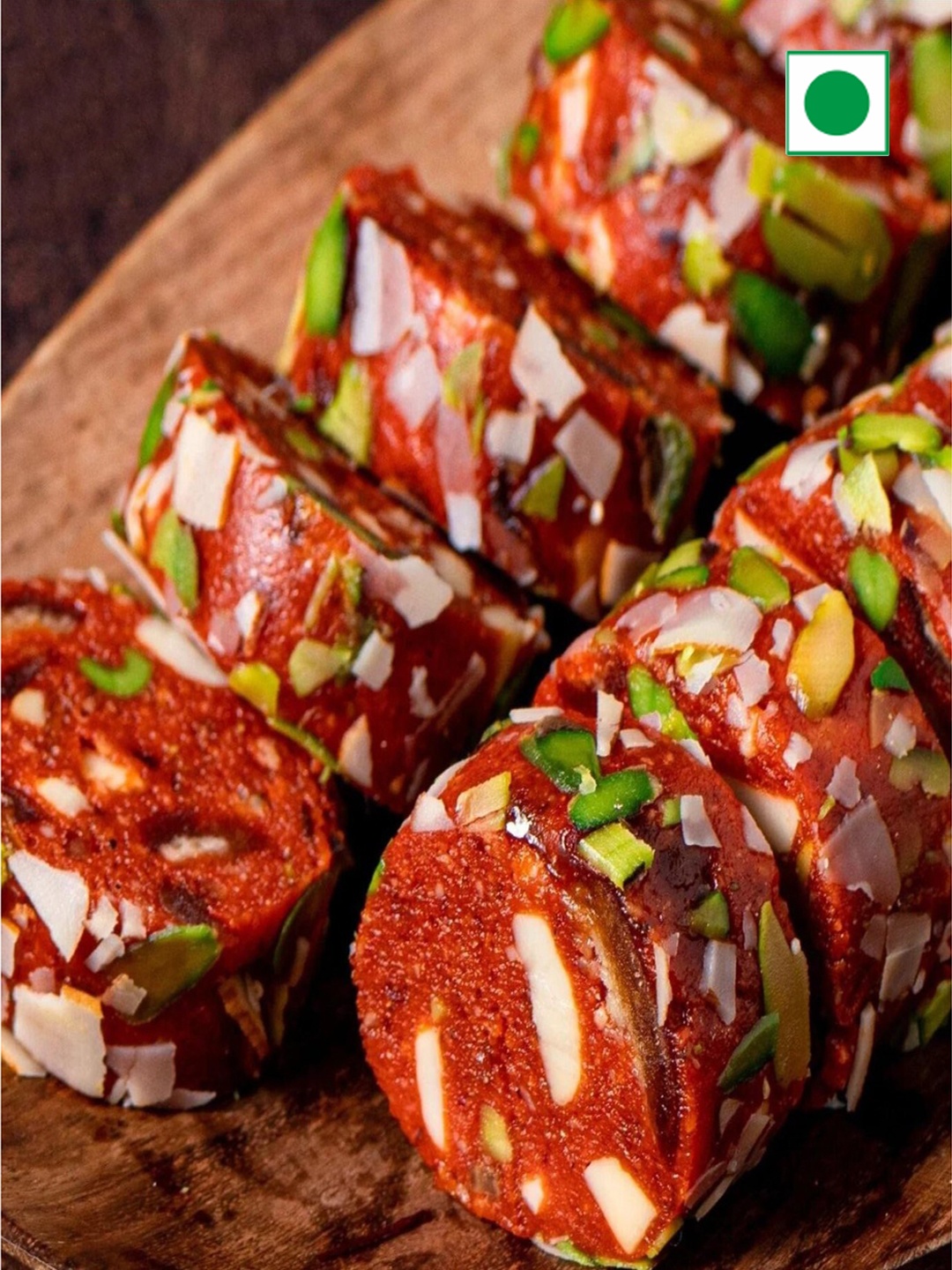 

The Baklava Box Anjeer Dry Fruit Roll Sweets-500 gms, Blue