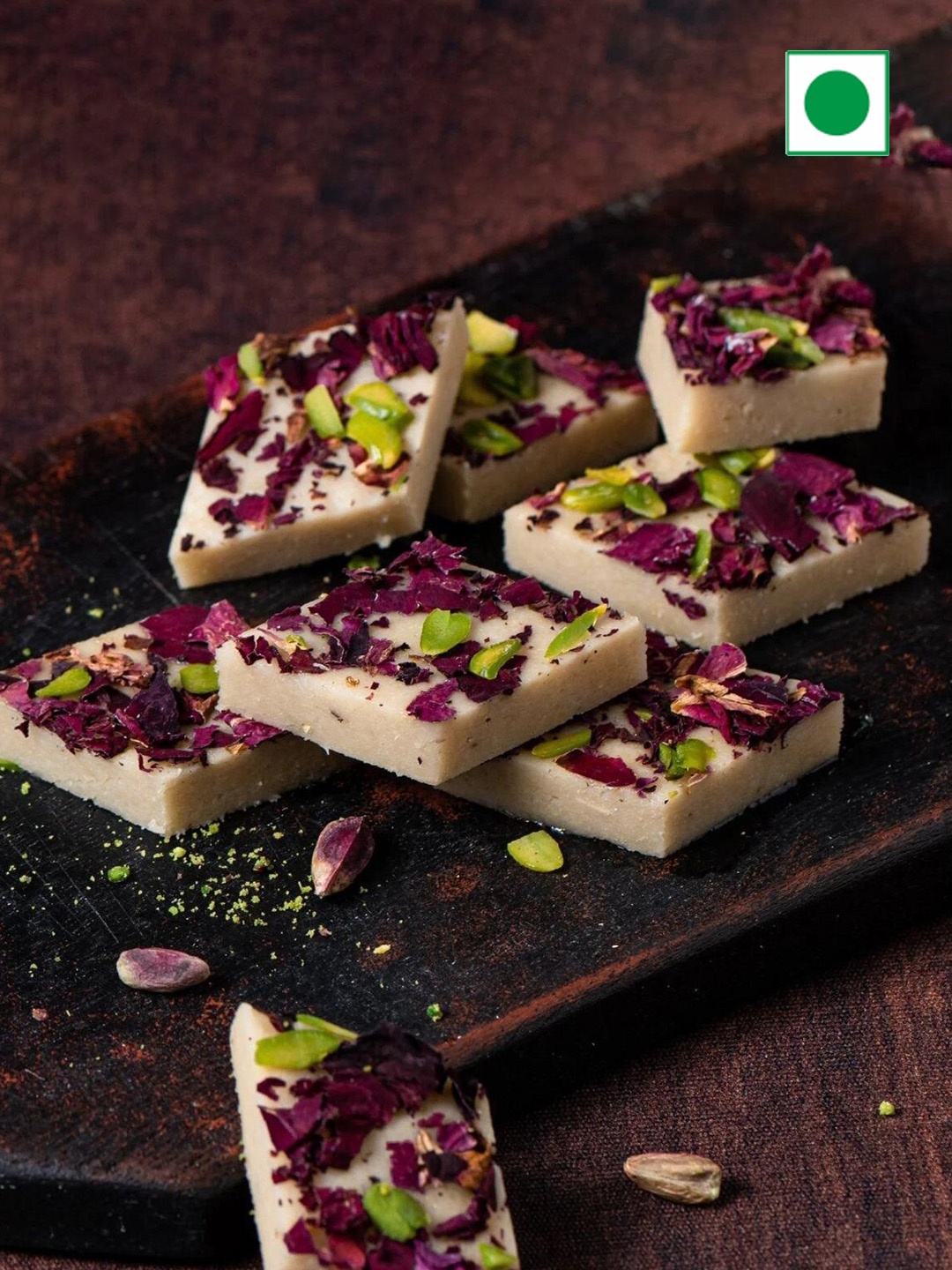

The Baklava Box Rose Dryfruit Barfi 500 gm, Cream