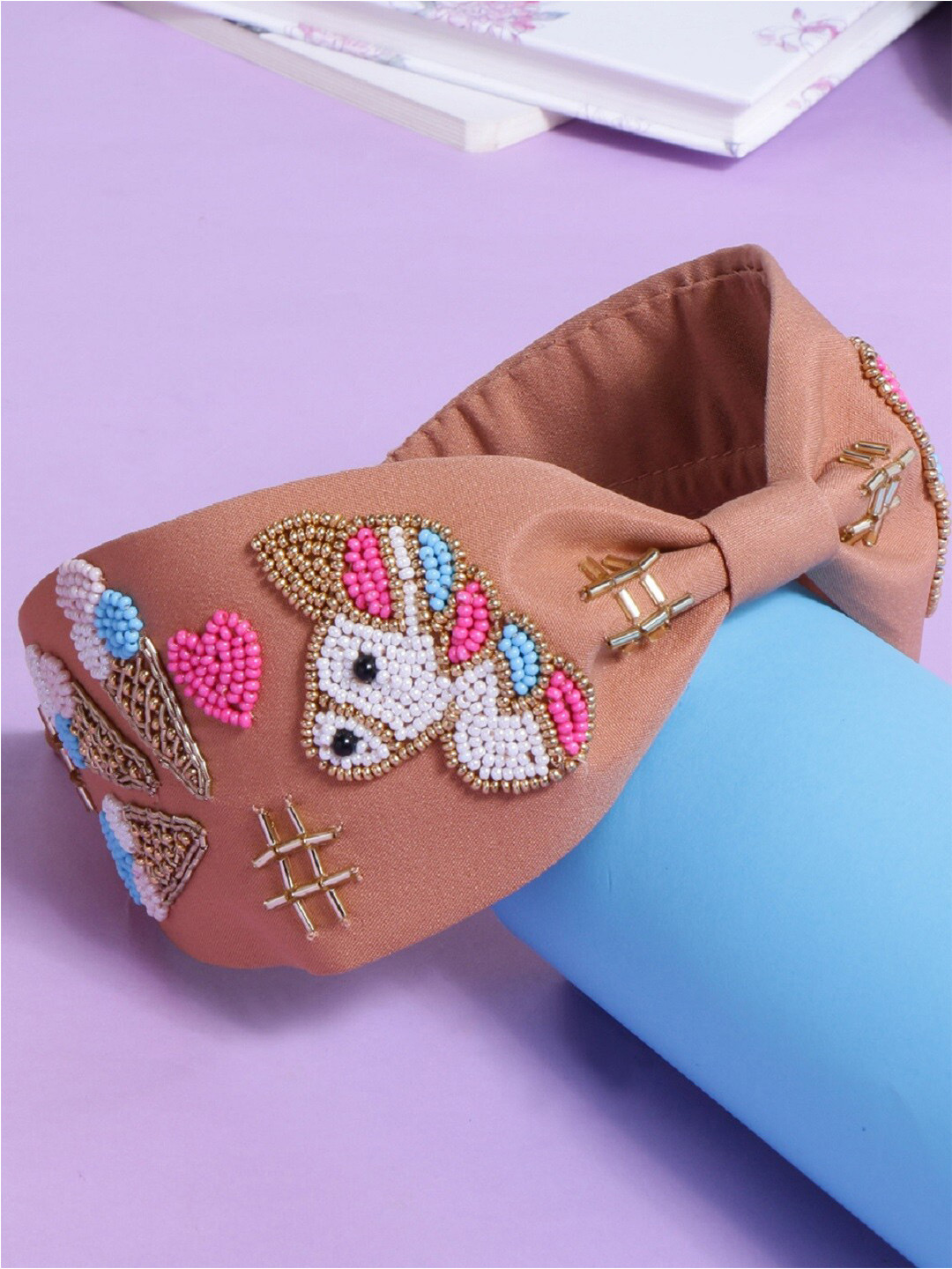 

JIRON Women Unicorn with Ice-cream Embellished Hairband, Brown