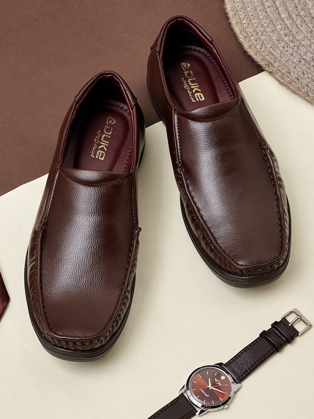 

Duke Men Comfort Insole Loafers, Brown