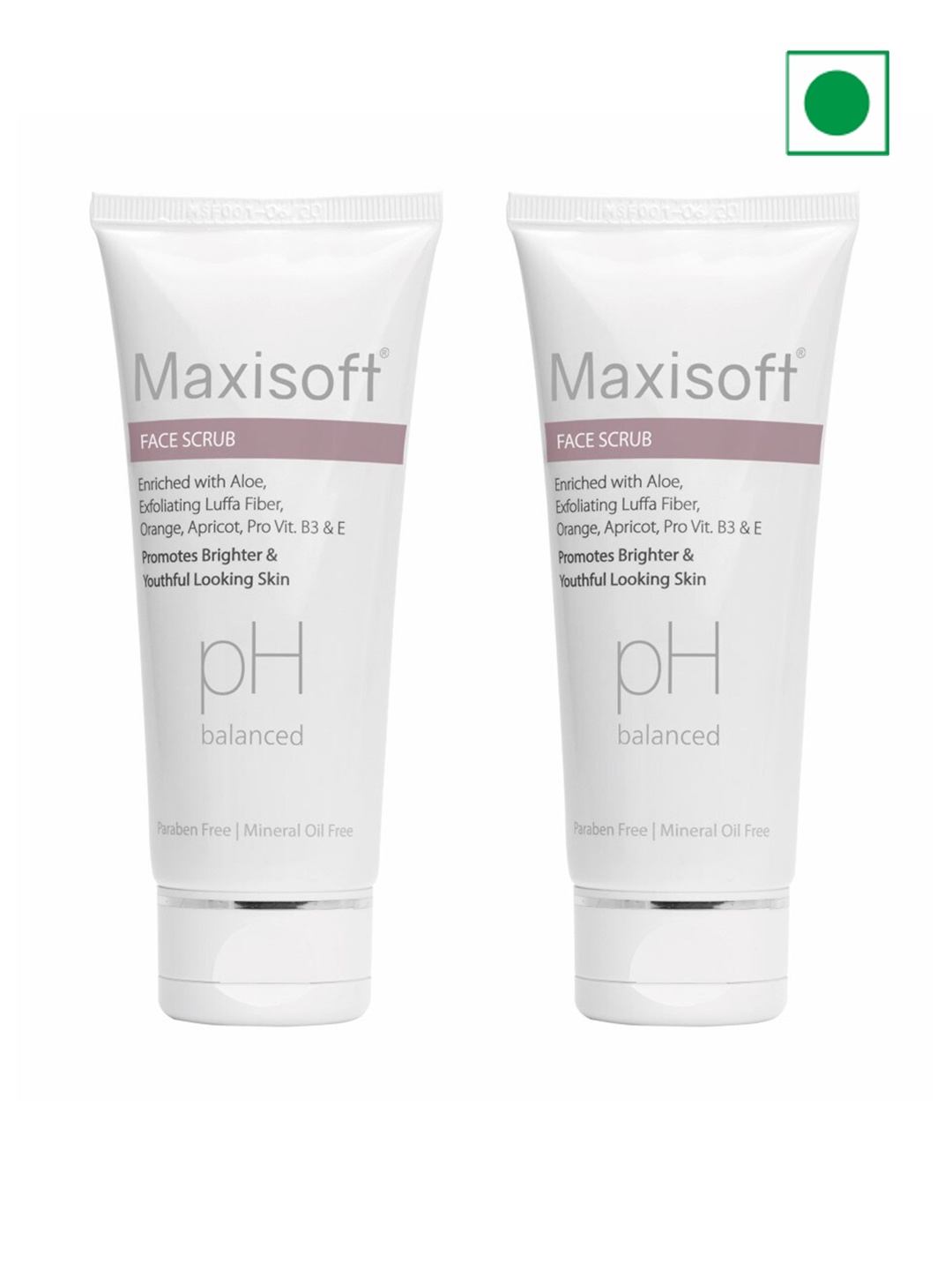 

Maxisoft Set Of 2 Face Scrub 100 ml Each, Na