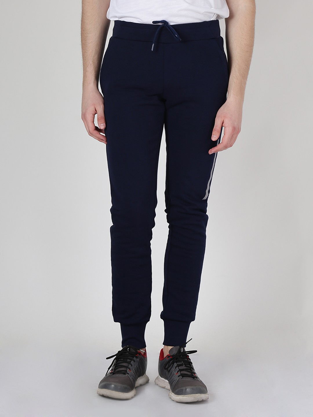 

Alcis Men Navy Blue Solid Slim Fit Joggers