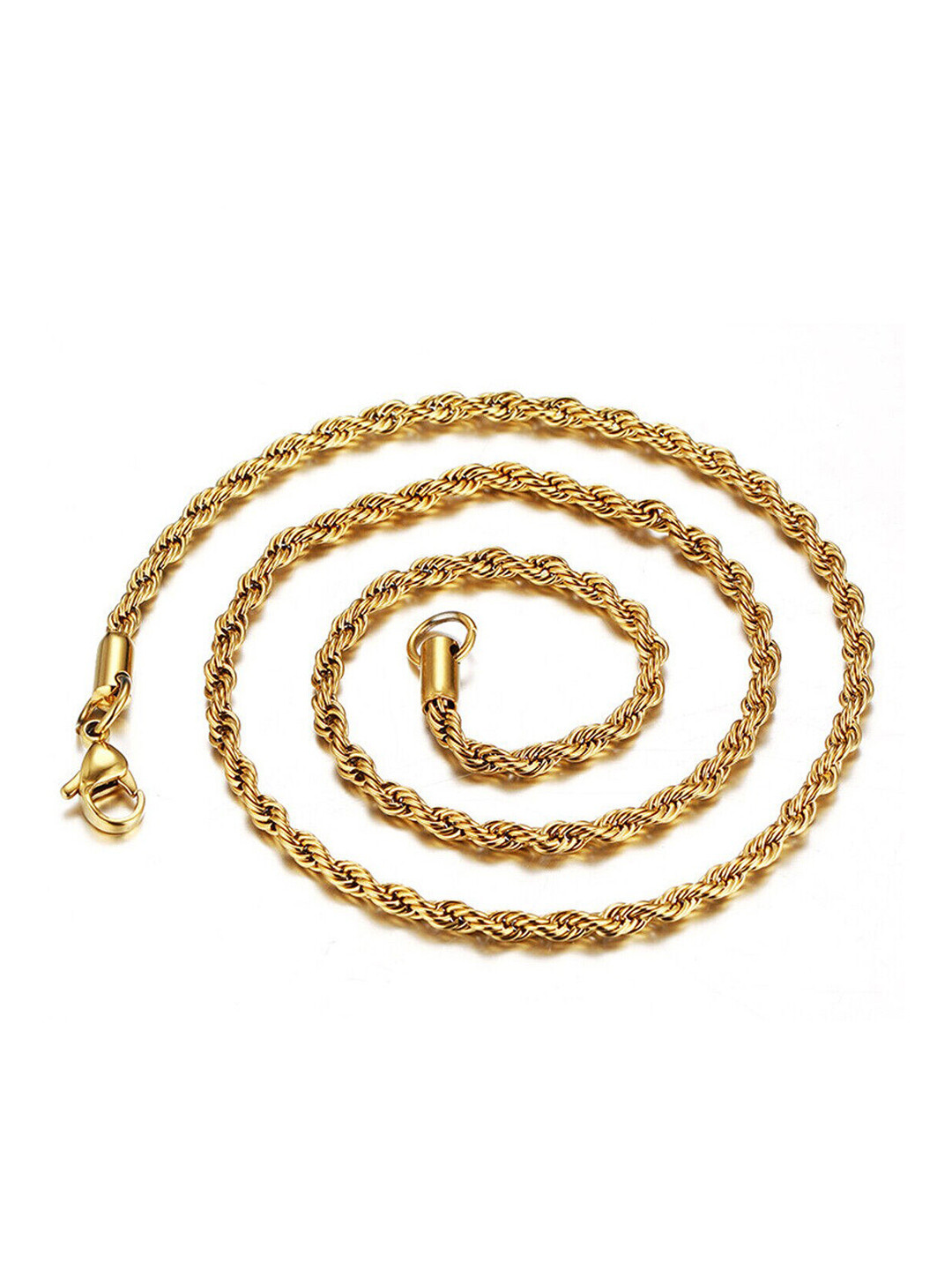 

KARISHMA KREATIONS Unisex Set Of 4 Stainless Steel Silver-Plated Chain