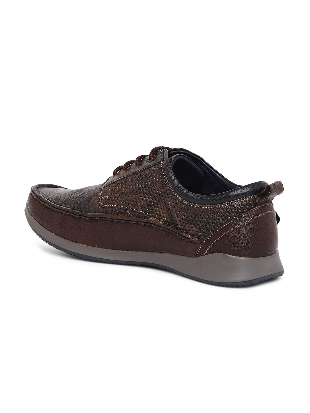 

Buckaroo Men Textured Leather Square Toe Sneakers, Brown