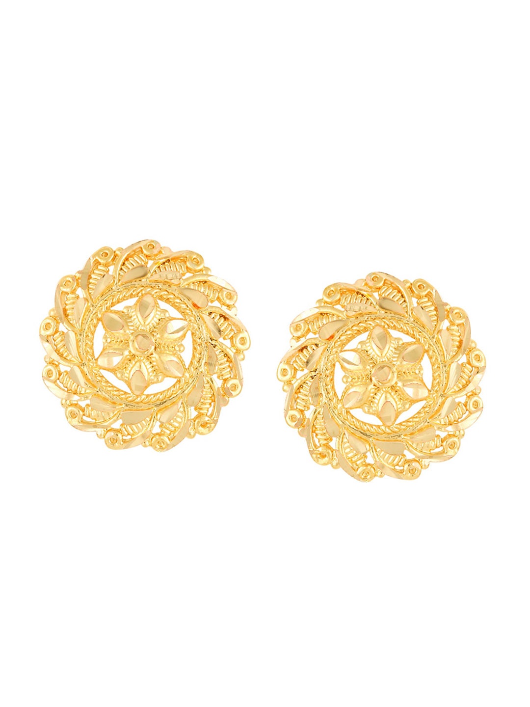 

Vighnaharta Set of 3 Gold-Plated Studs Earrings