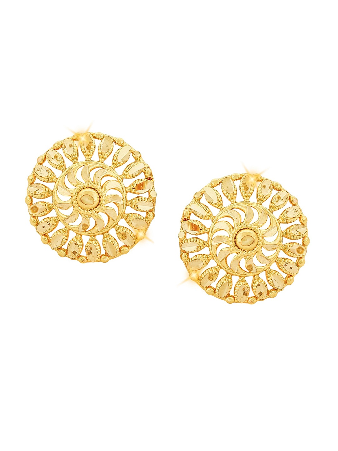 

Vighnaharta Set Of 4 Gold-Plated Floral Shaped Stud Earrings