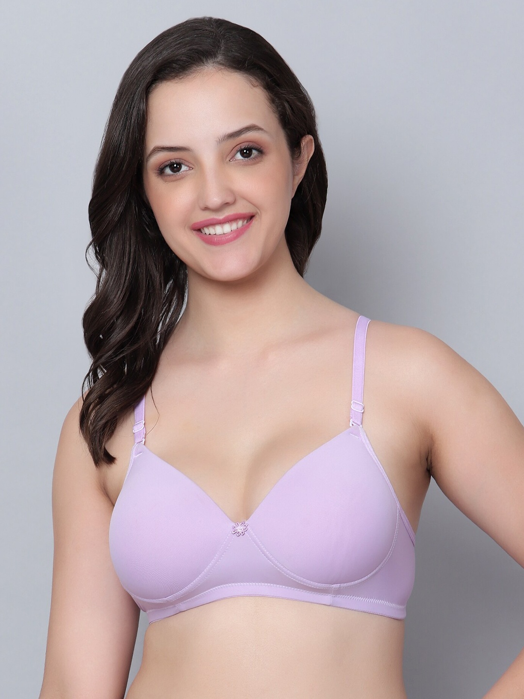 

Aimly Medium Coverage Heavily Padded Bra, Purple