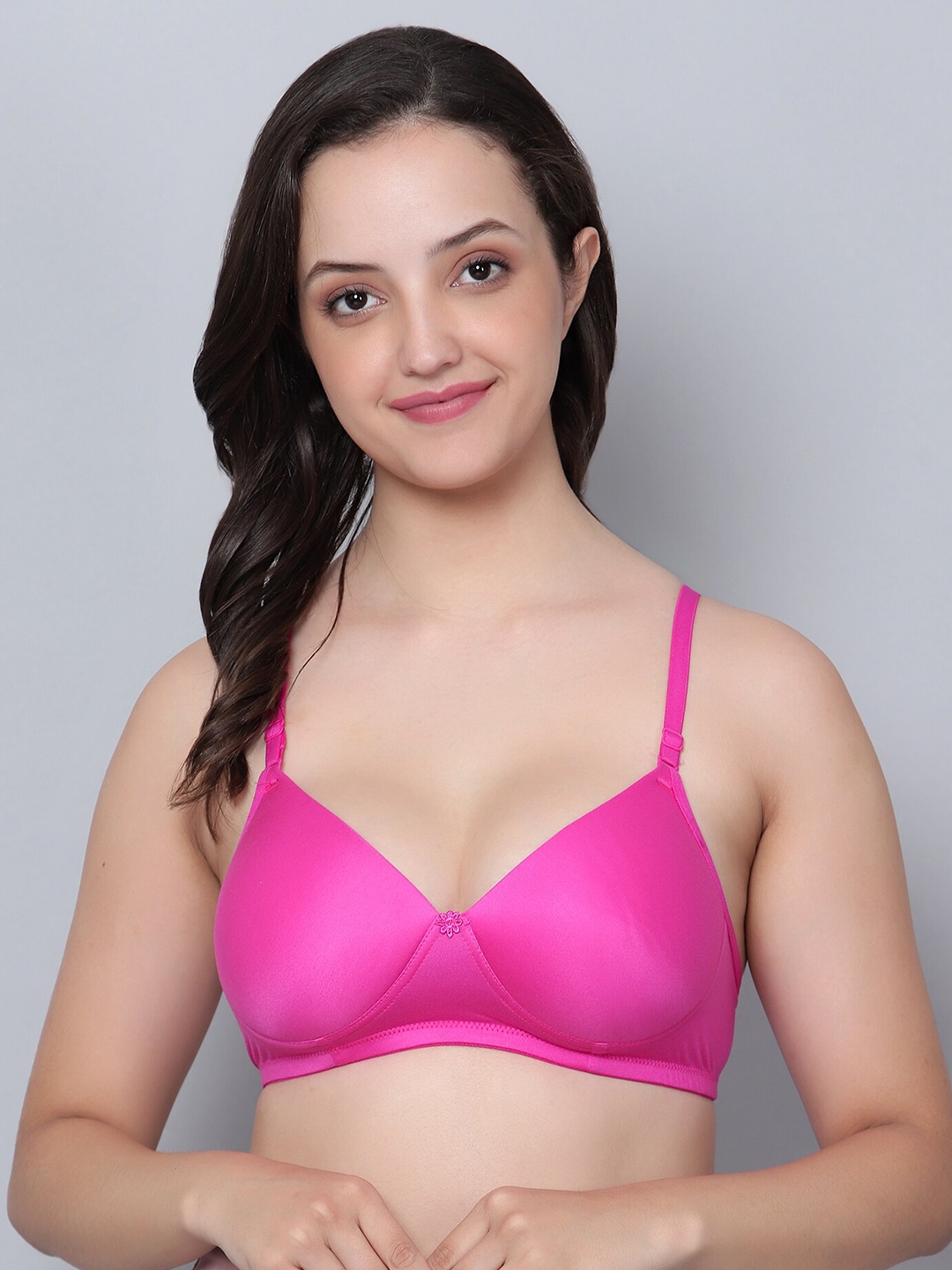 

Aimly Medium Coverage Heavily Padded T-shirt Bra, Pink