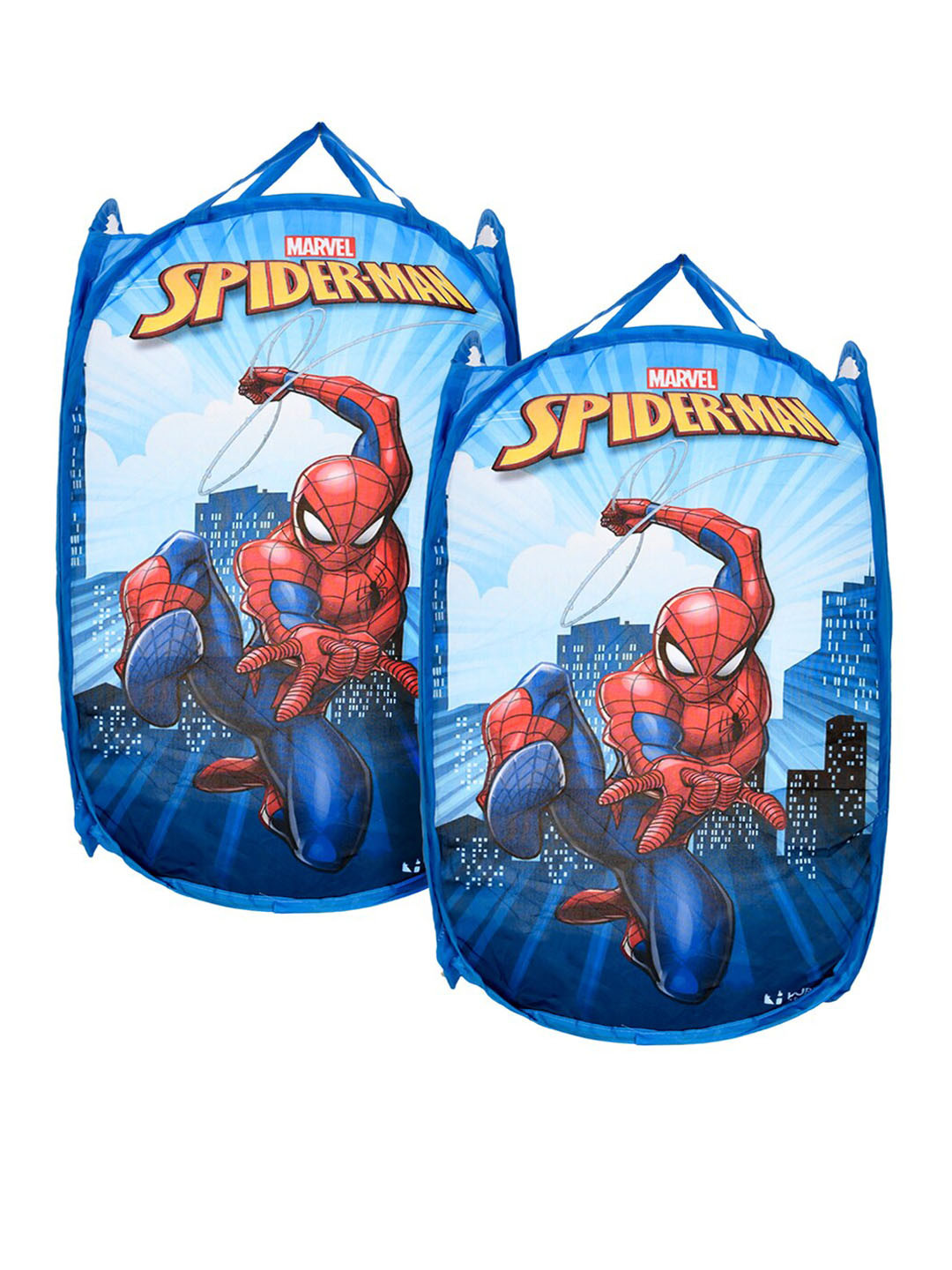 

Kuber Industries Red & Blue 2 Pieces Printed Laundry Bags
