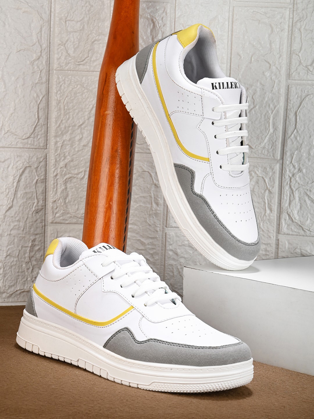 

Killer Men Perforated Lightweight Sneakers, White