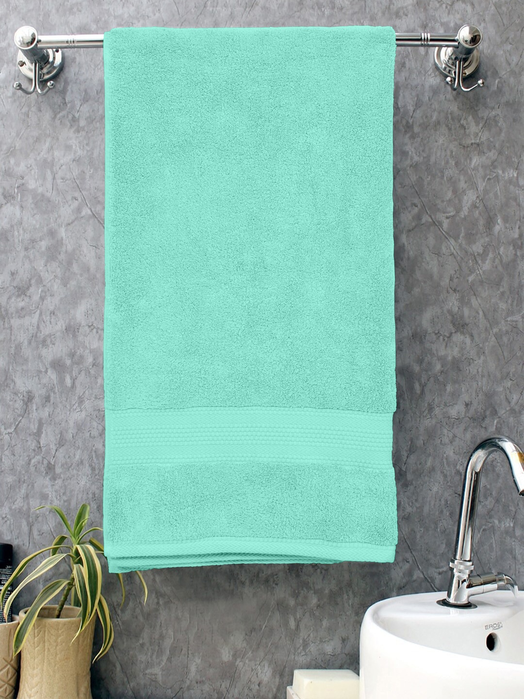 

Home Fresh Green 650 GSM Pure Cotton Super Soft Bath Towel