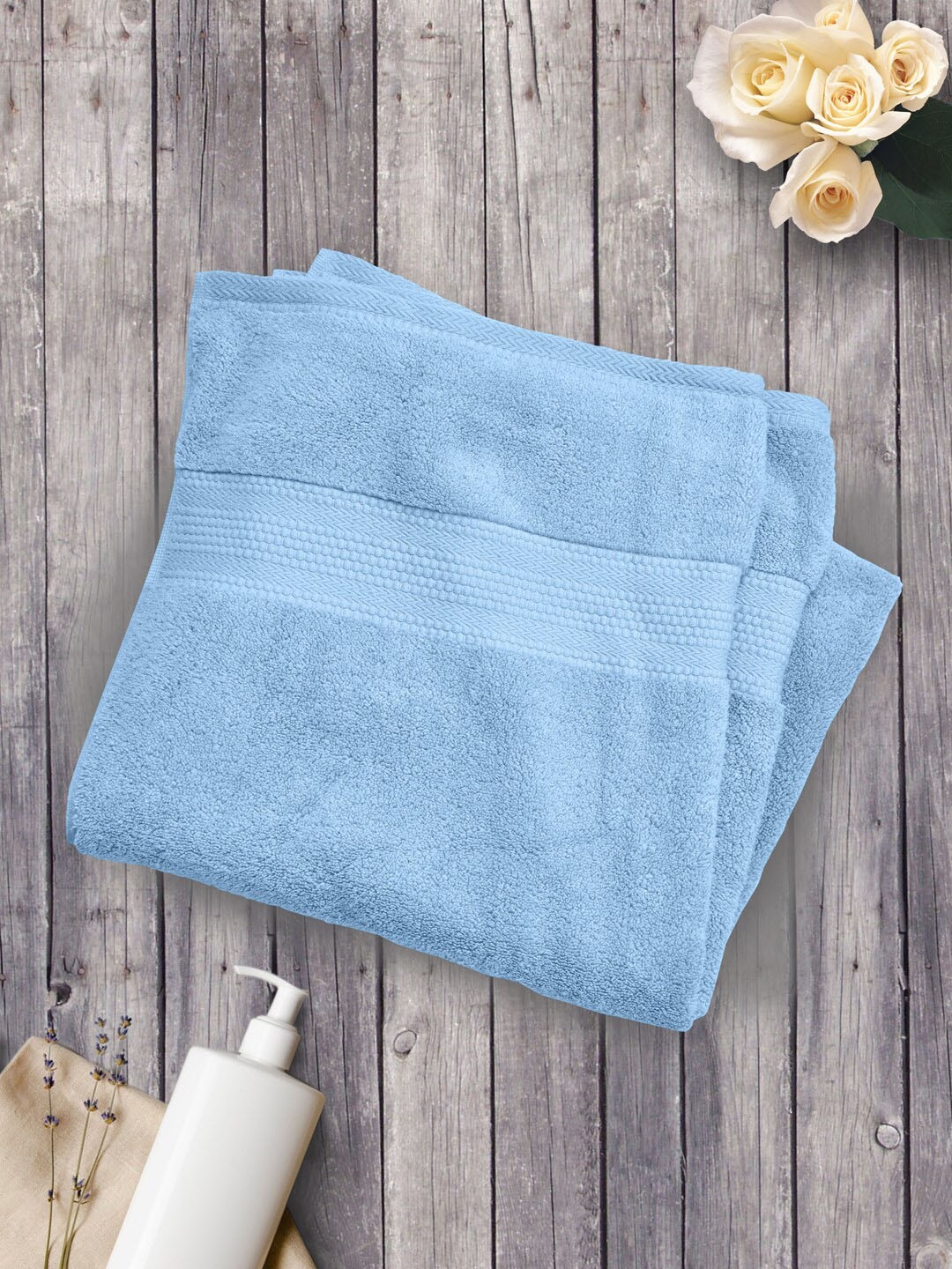 

Home Fresh Ultrx Blue 650 GSM Pure Cotton Super Soft Bath Towel