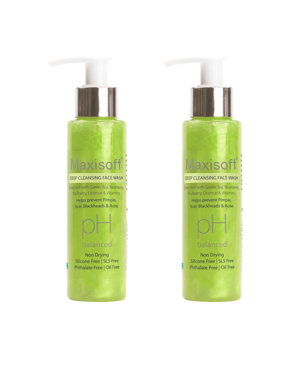 

Maxisoft Set Of 2 Deep Cleansing Face Wash - 100ml Each, Na