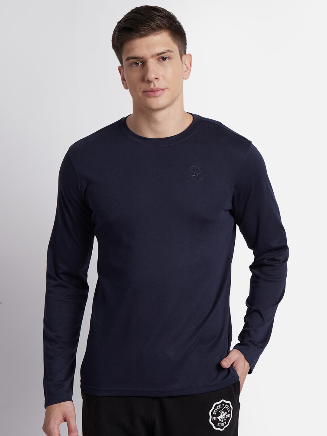 

Beverly Hills Polo Club Round Neck Pure Cotton T-shirt, Blue