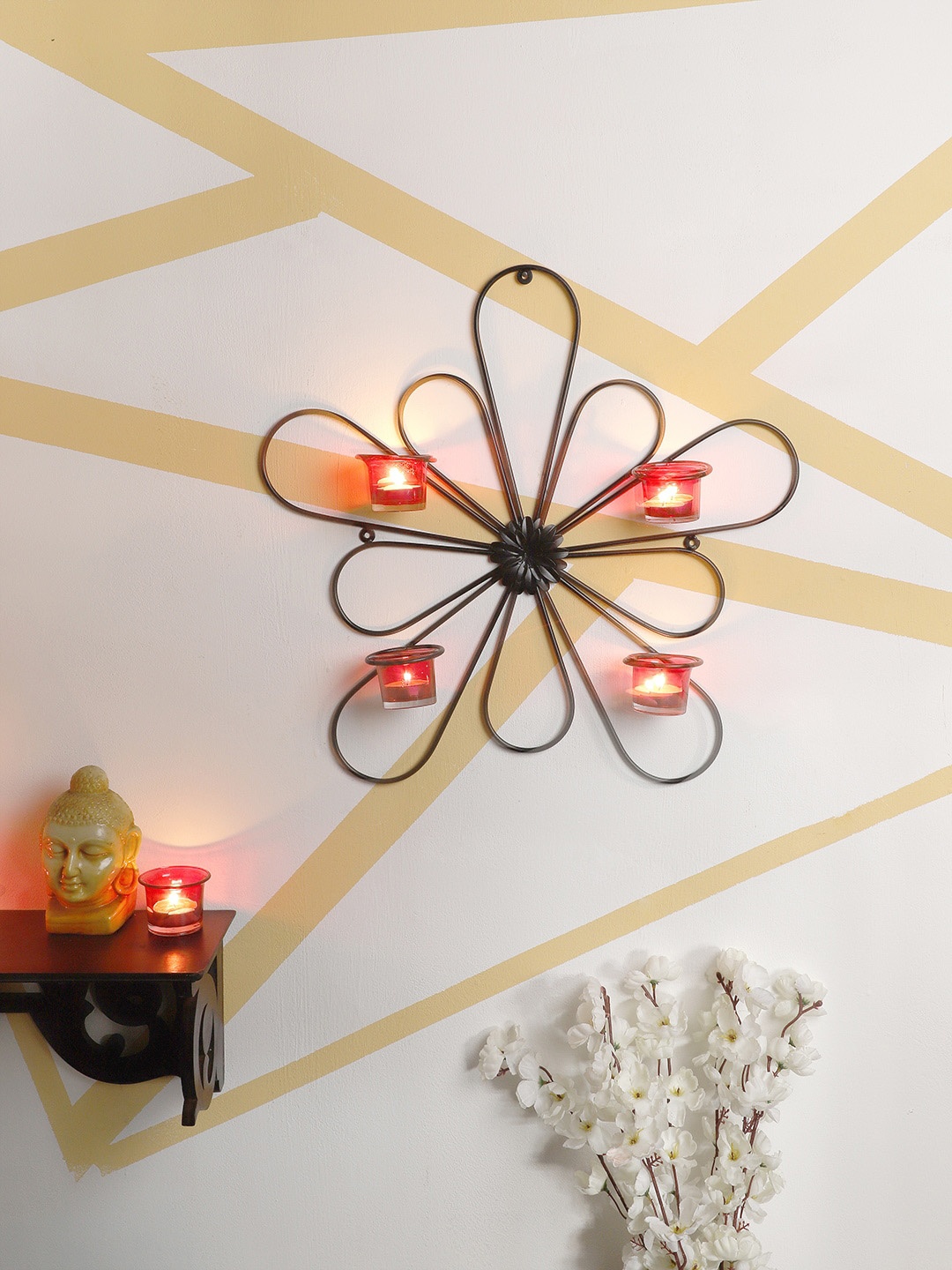 

Home Sparkle Black & Red Tealight Candle Holder