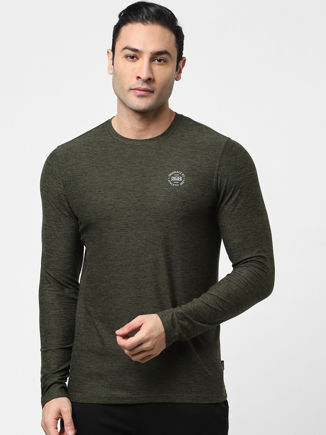 

Jack & Jones Round Neck Cotton T-shirt, Green