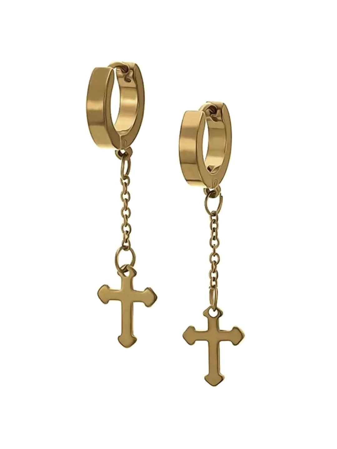 

KRYSTALZ Teardrop Shaped Drop Earrings, Gold