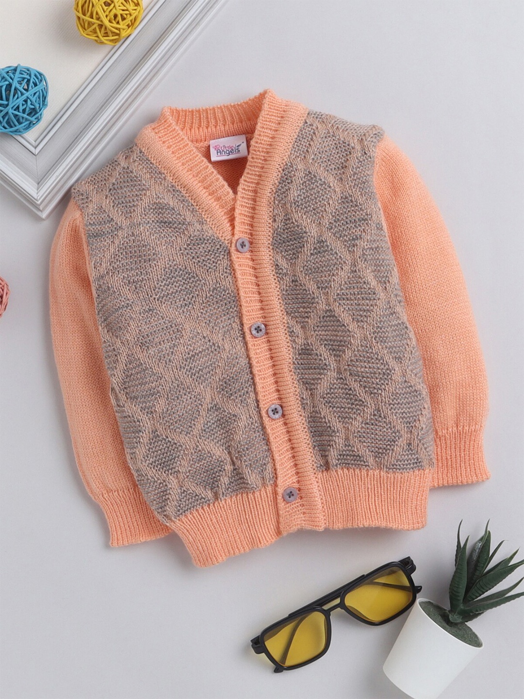 

Little Angels Kids Cable Knit Cardigan, Grey