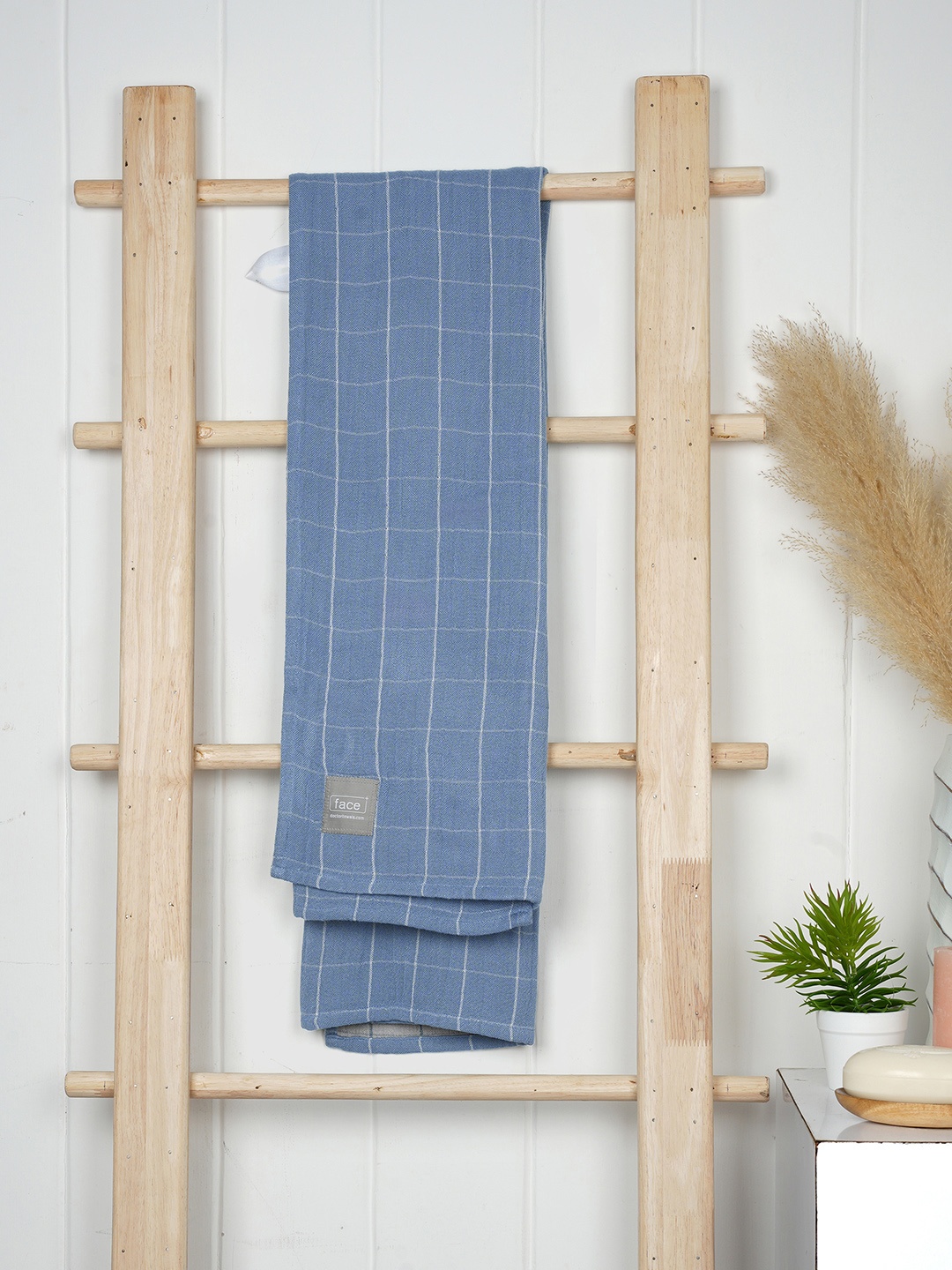 

Doctor Towels Banana Double Cloth Bath Towel 380 GSM, Blue
