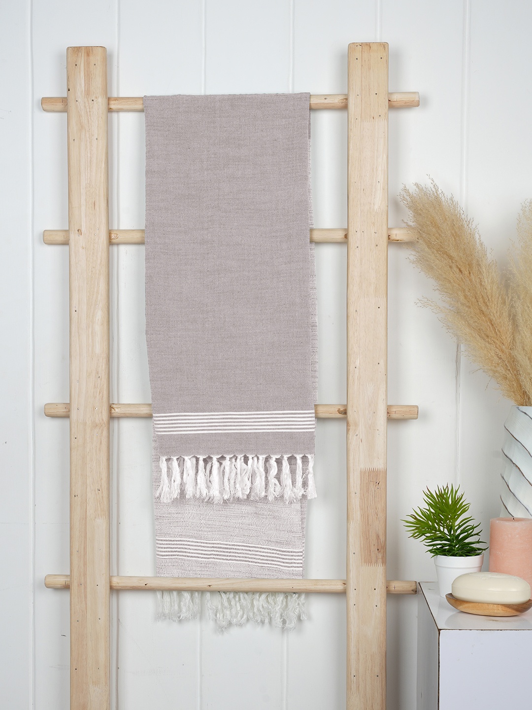 

Doctor Towels 380 GSM Ultra-Light Bamboo Ultra-Light Slub Bath Towel, Grey