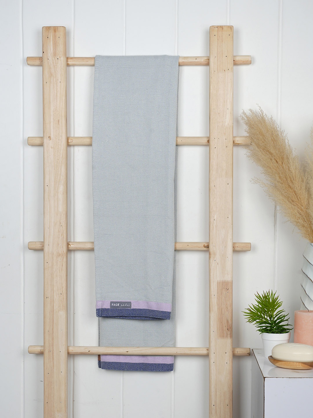

Doctor Towels Anti-Odor 400 GSM Bamboo Basket Bath Towel, Grey