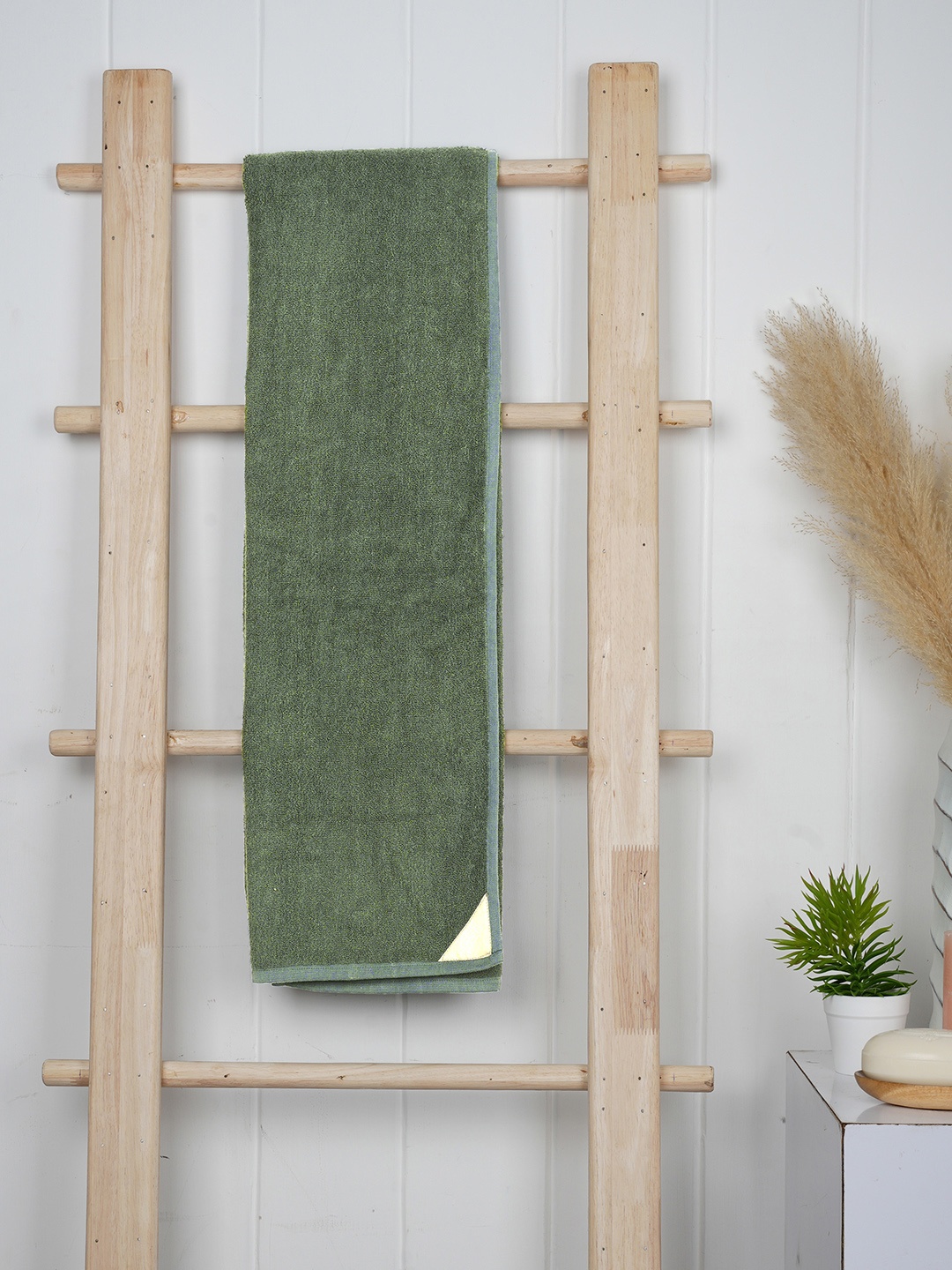 

Doctor Towels 550 GSM Anti-Odor Bamboo X Cotton Terry Bath Towel, Green