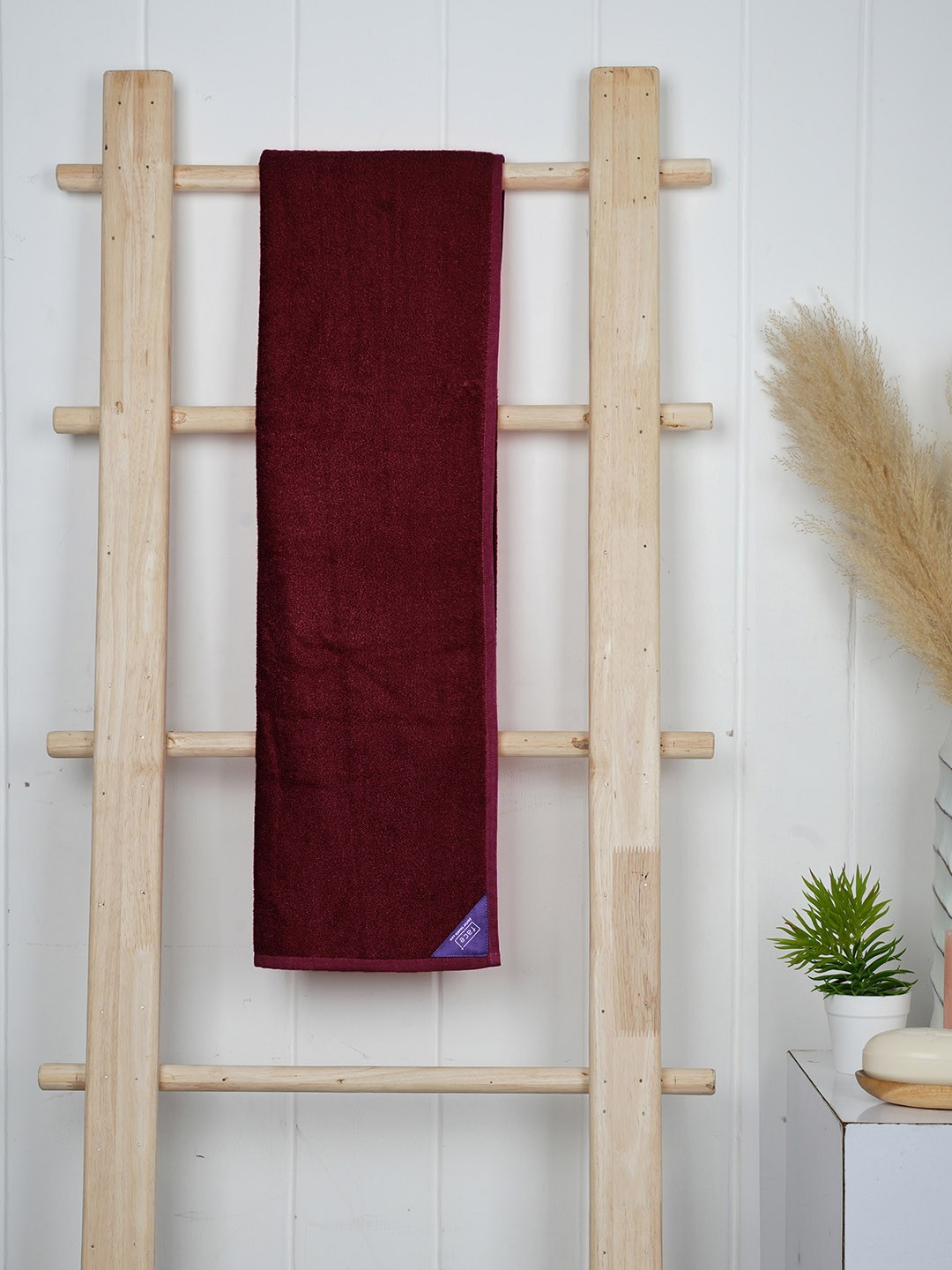 

Doctor Towels Self-Designed 550 GSM Bamboo Cotton Terry Bath Towel, Burgundy