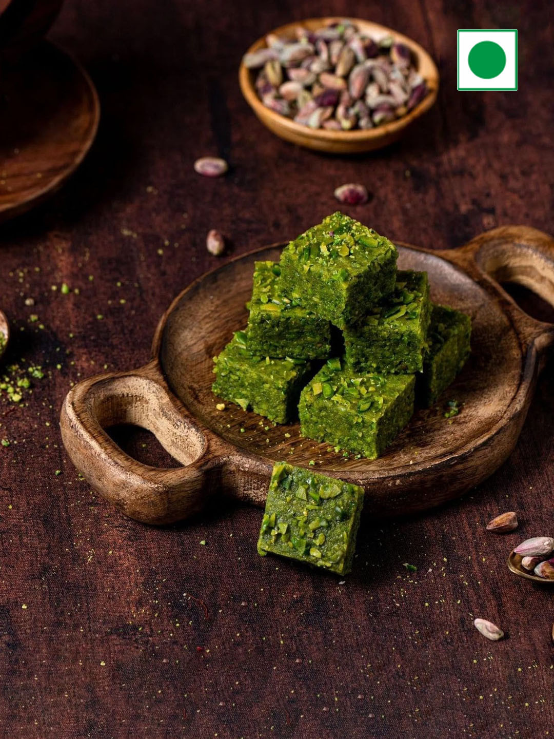 

The Baklava Box Pista Lauj Sweets 500 gms, Green
