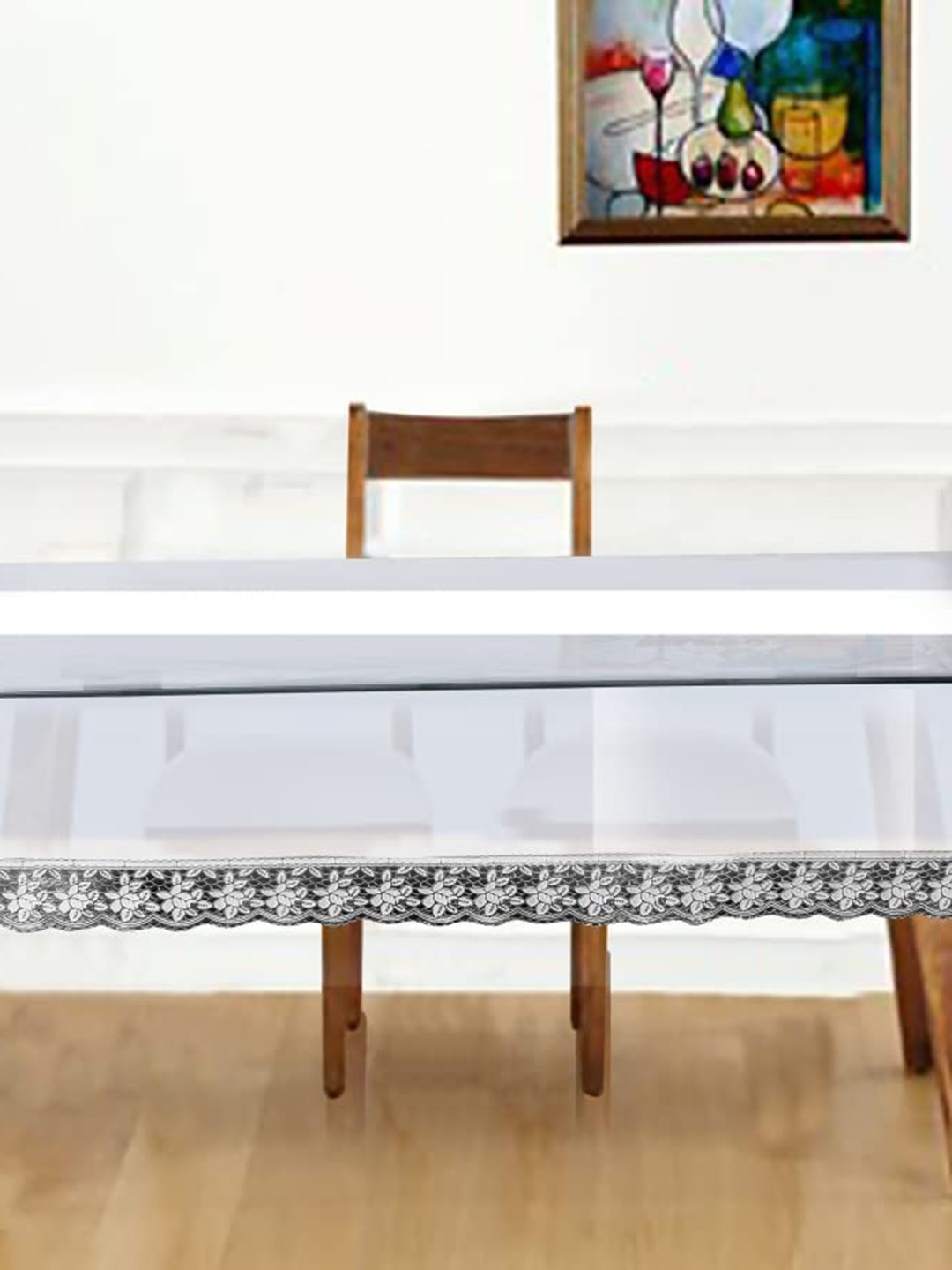 

Dakshya Industries Silver Toned Rectangle Table Cover
