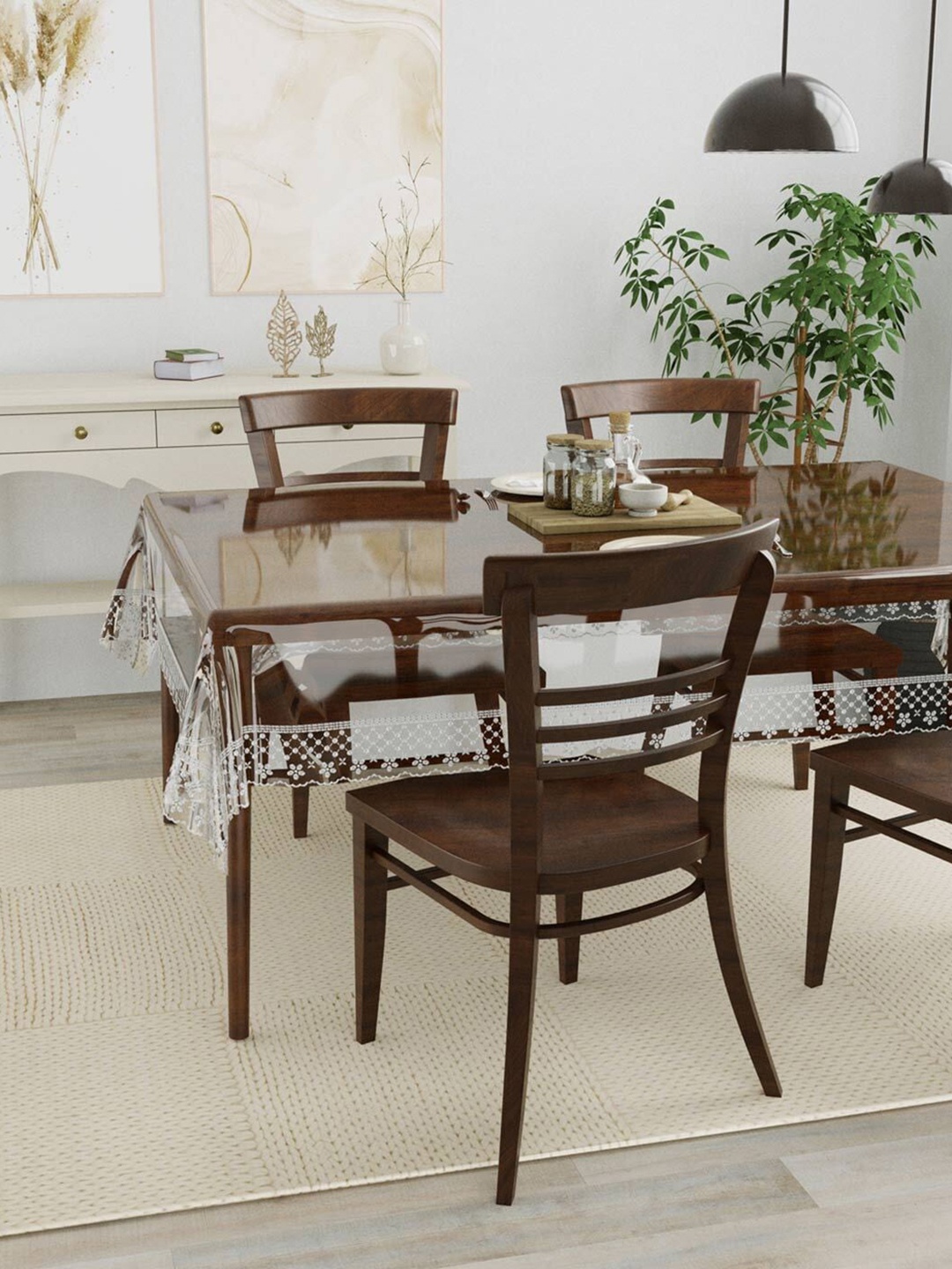 

Dakshya Industries Transparent 6-Seater Table Cover