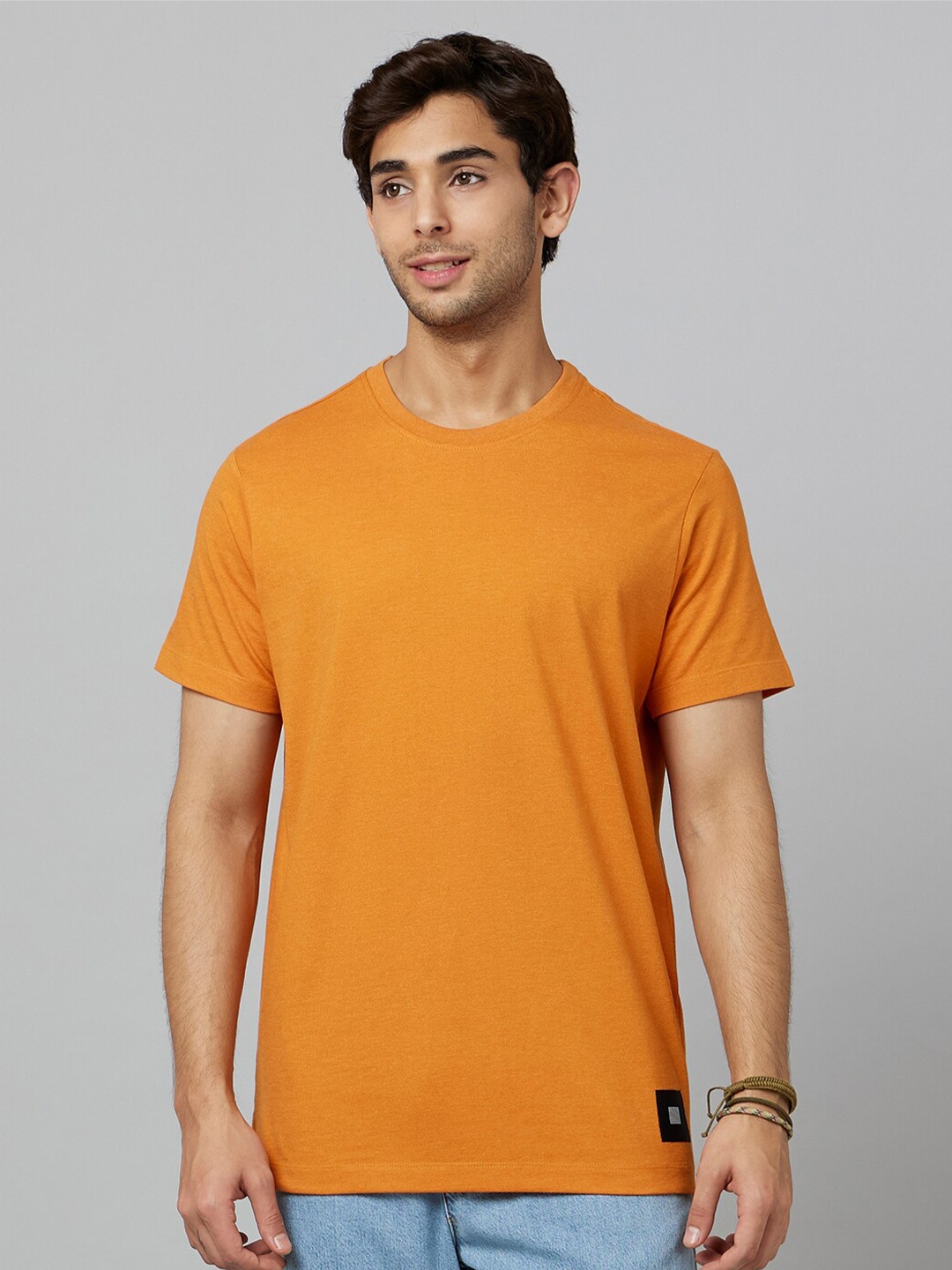 

Smugglerz Antimicrobial Round Neck Regular Fit Cotton T-Shirt, Orange