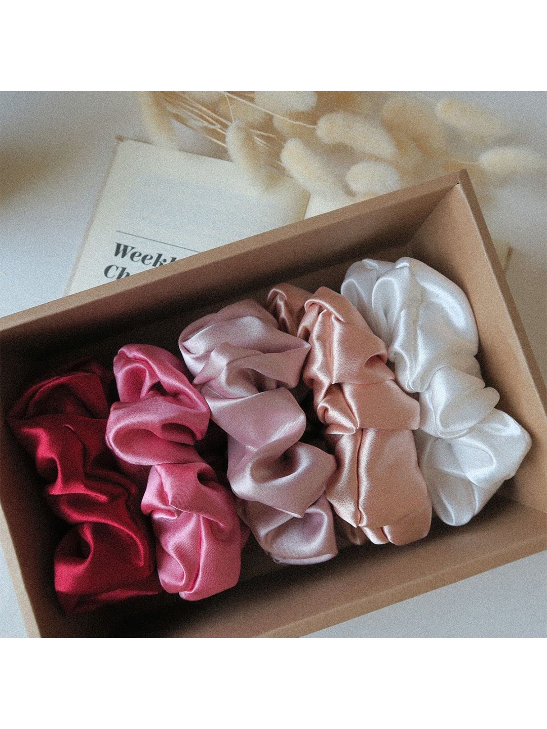 

FIMBUL Set of 5 Ponytail Holders, White