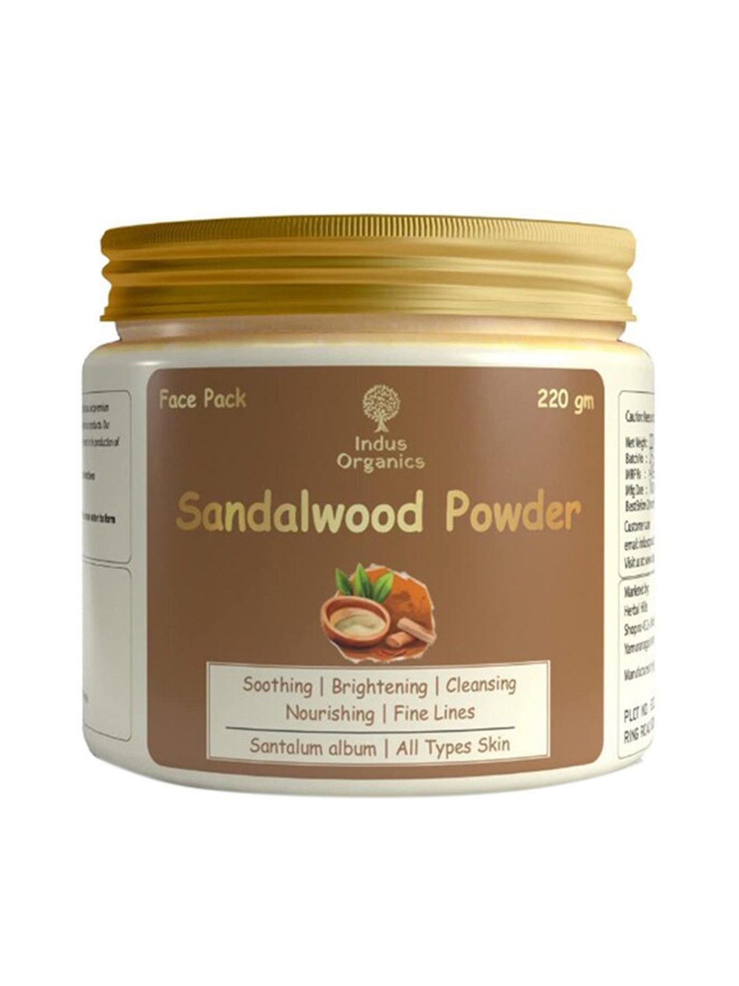 

Indus Organics Sandalwood Powder For De Tan & Glowing skin, Off white