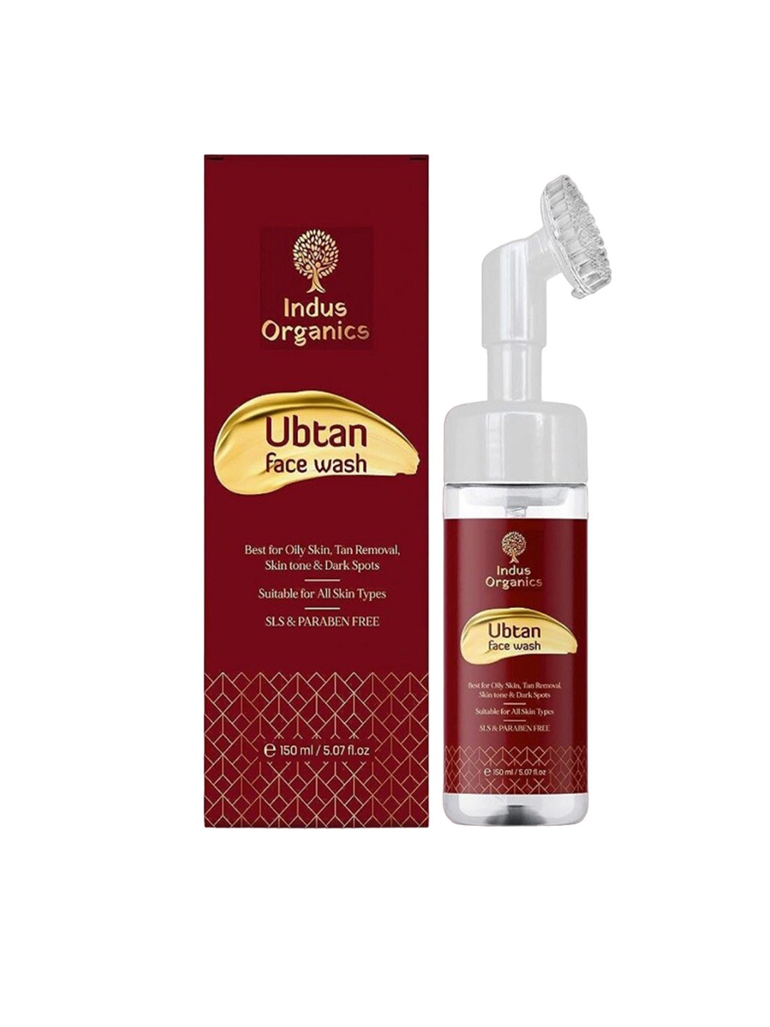 

Indus Organics Ubtan Saffron Foaming Face Wash - 150ml, White
