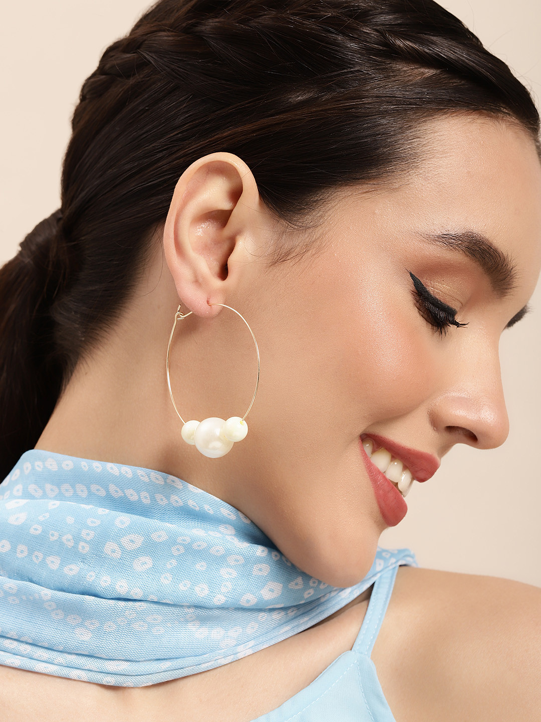 

Anouk Gold-Plated Circular Hoop Earrings